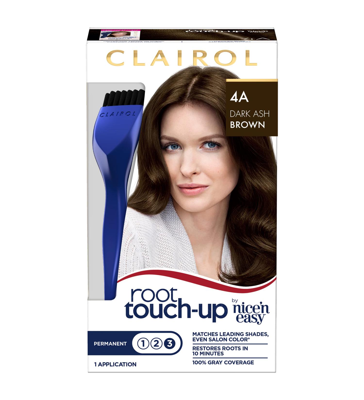 Clairol Root Touch-Up Dark Ash Brown Hair Dye - 1.1 Fl Oz (Pack of 1) - Buy Online on GoSupps.com