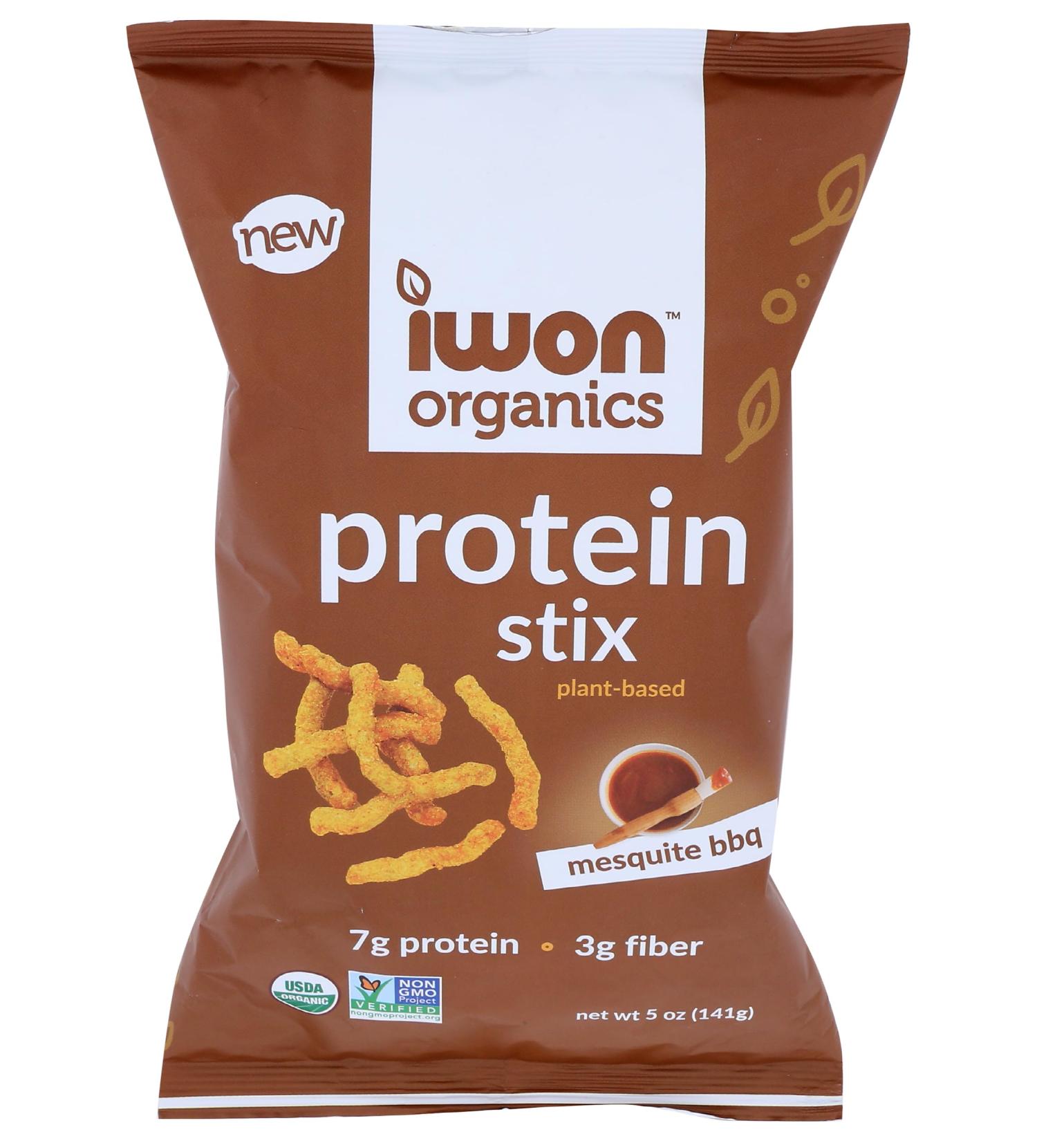 Iwon Organics Organic Mesquite BBQ Protein Stix 5 OZ 5 Ounce (Pack of 1) - Buy Online on GoSupps.com