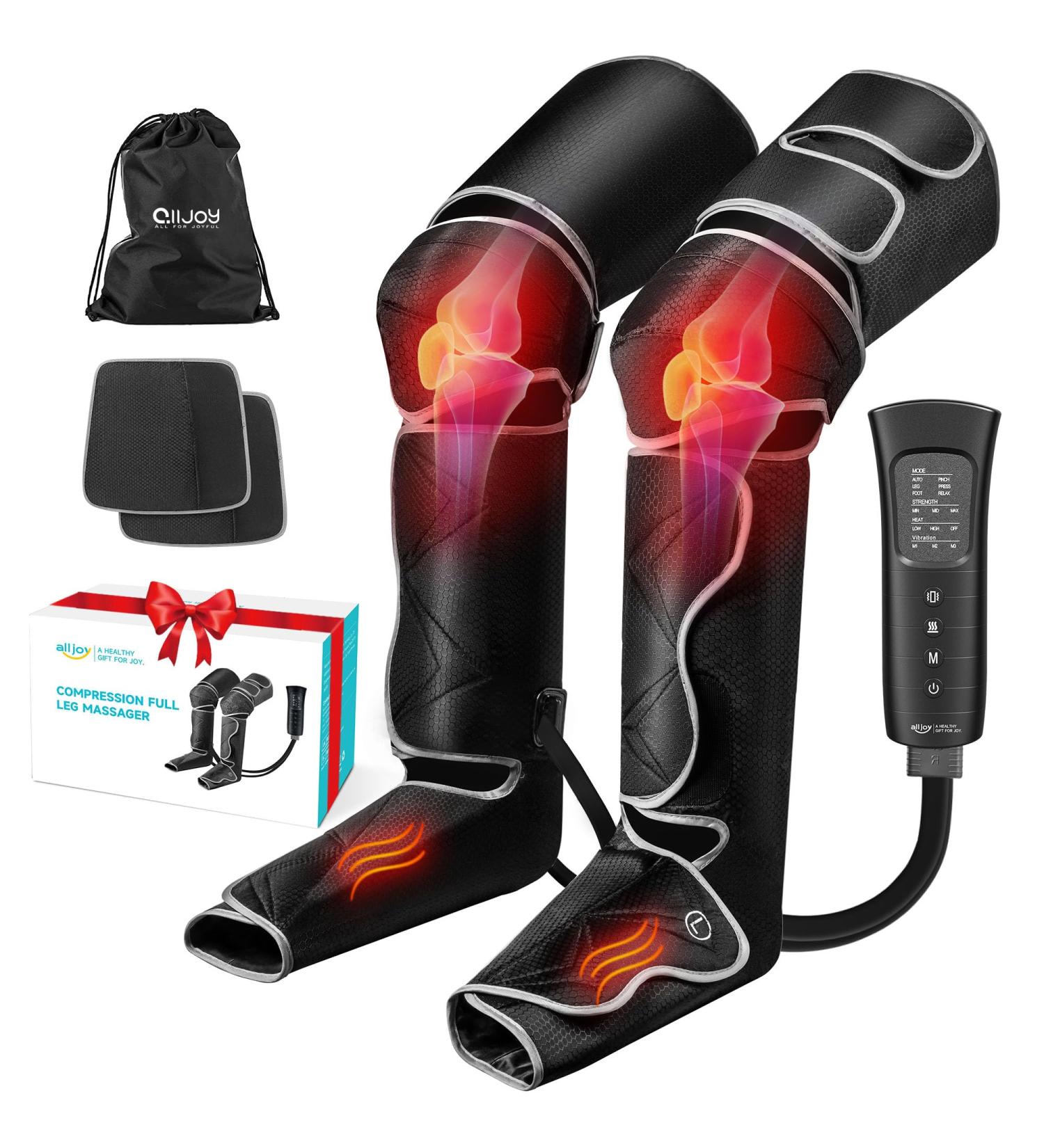 Alloy Air Compression Leg Massage Device - 6 Modes & 3 Intensities for Improved Circulation Muscle Fatigue Relief & Edema Reduction - Buy Online on GoSupps.com
