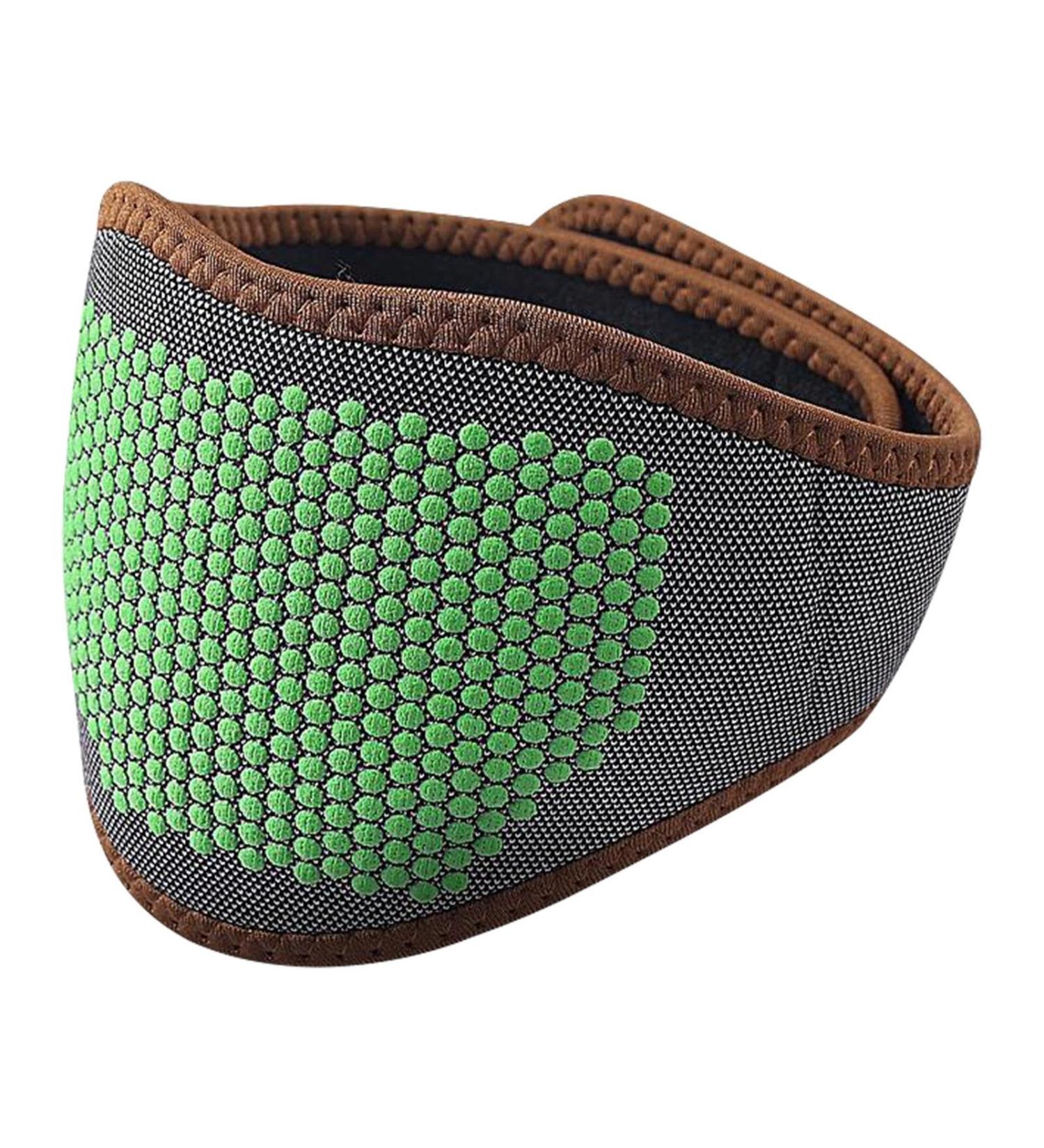 Raxove Magnetic Heating Neck Wrap | Portable Support for Fatigue Relief | Warm Unisex Neck & Shoulder Protection - Black & Green Dot - Buy Online on GoSupps.com