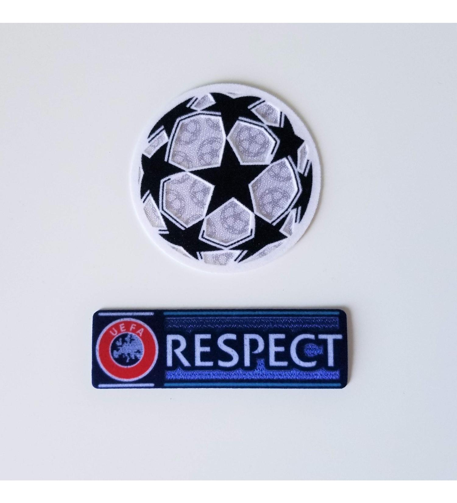 UEFA Champions League Iron-On Soccer Patch and Respect Iron-On Patch Ballstar La Liga Premier League Bundesliga Serie A