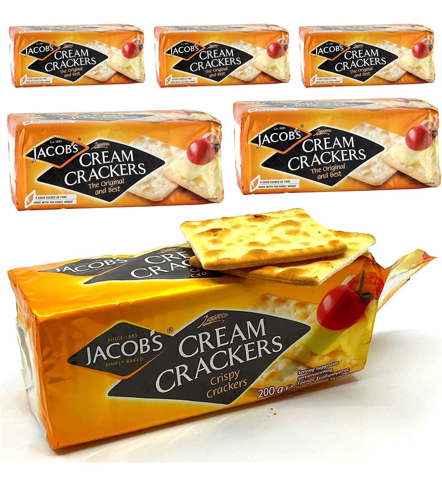 Jacobs Cream Crackers 200g x 6 - Buy Online on GoSupps.com