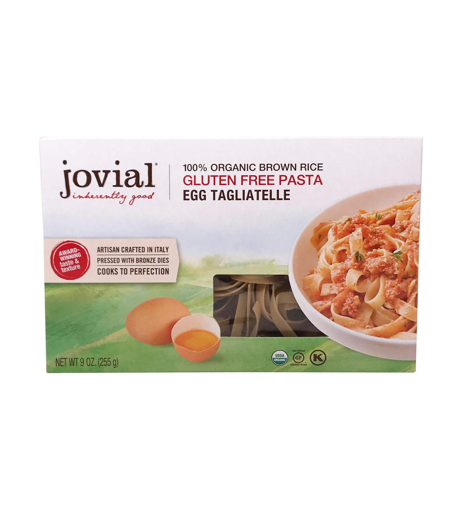 Jovial Egg Tagliatelle Gluten-Free Pasta | USDA Organic Whole Grain Brown Rice | Made in Italy | 9 oz - Buy Online on GoSupps.com