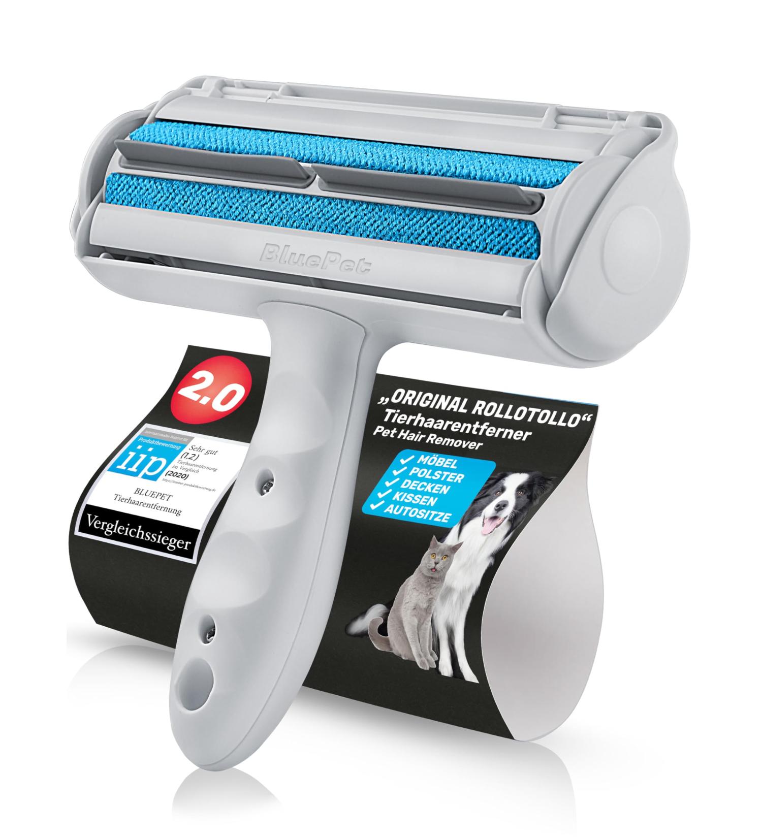 Bluepet Rollotollo Animal Hair Remover - Reusable Lint Roller for Cat & Dog Hair - Washable & Eco-Friendly - Buy Online on GoSupps.com