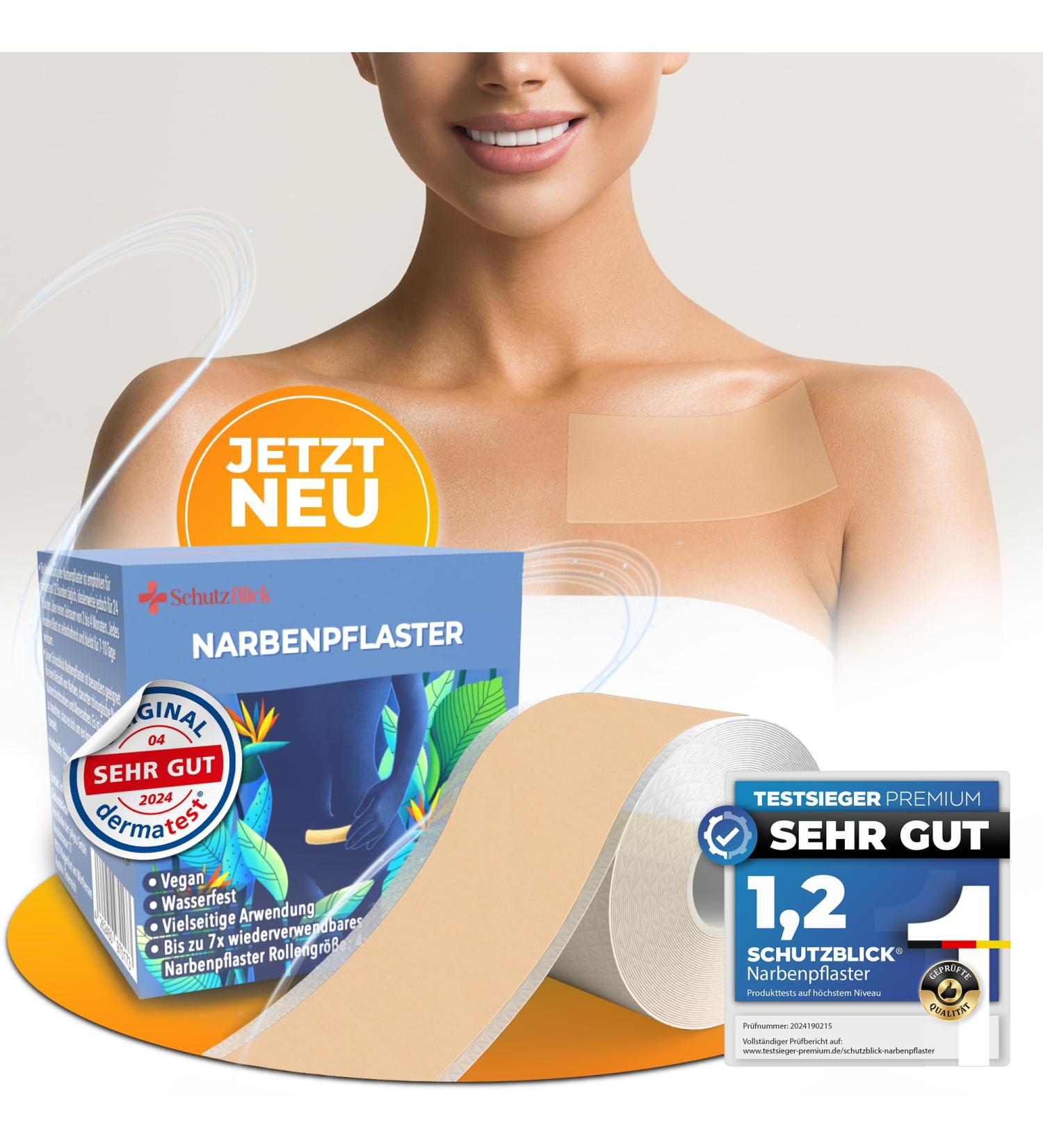 Buy Protective View Premium Scar Patches - Skin Color (4cm x 300cm) | Effective Healing for C-Section Burns Keloids & Acne | Medication-Free Scar Treatment - Buy Online on GoSupps.com