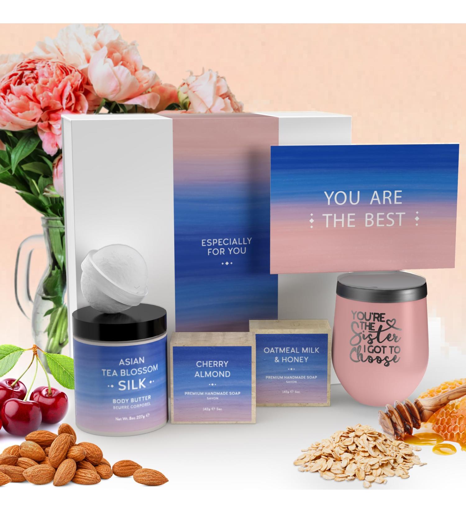 Sodilly Best Friend Birthday Gifts for Women | Blush Spa Box & Fun BFF Gift Ideas | Long Distance Friendship Basket - Buy Online on GoSupps.com