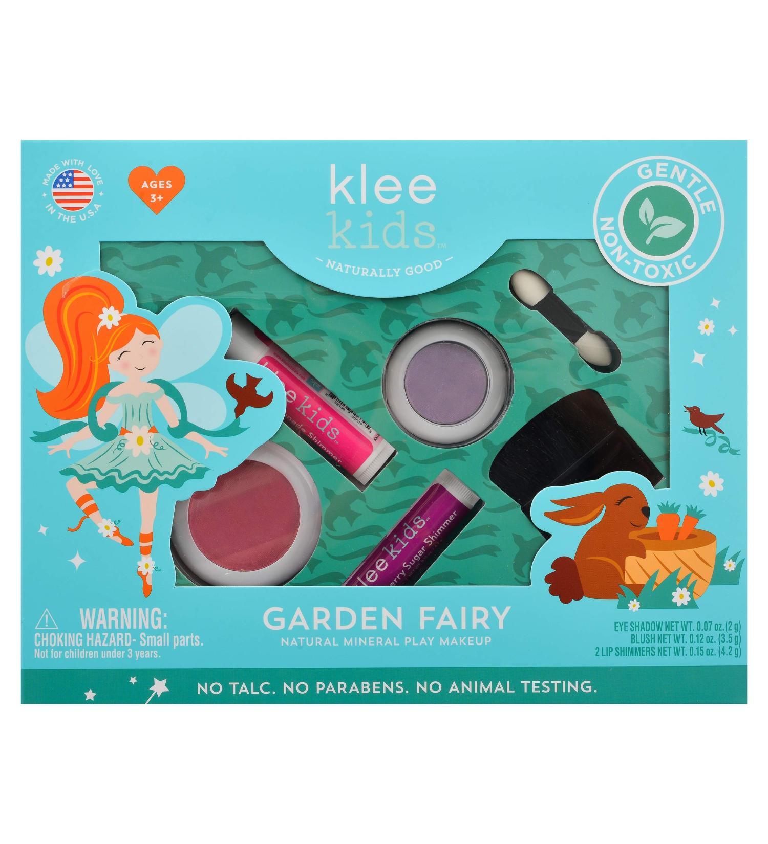 Luna Star Naturals Klee Kids 4 PC Makeup Kits - Garden Fairy | Safe Fun & Eco-Friendly Child Makeup - Buy Online on GoSupps.com