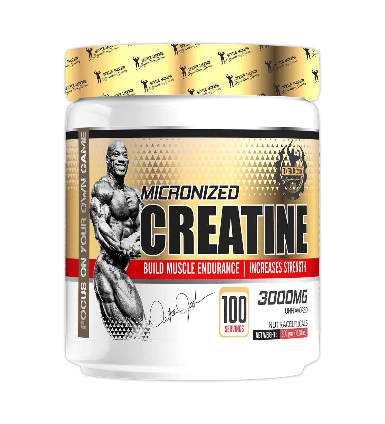 Dexter Jackson Gold Series Micronized Creatine - 100 Servings 300g | Premium International Shipping - Buy Online on GoSupps.com