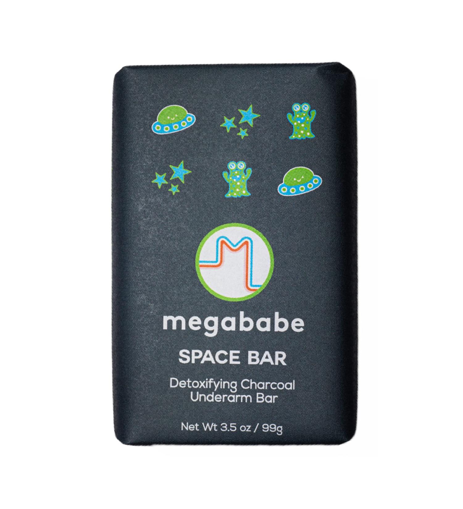 MEGABABE Underarm Bar Soap - Space Bar with Charcoal for Odor Control - 3.5 oz - Buy Online on GoSupps.com