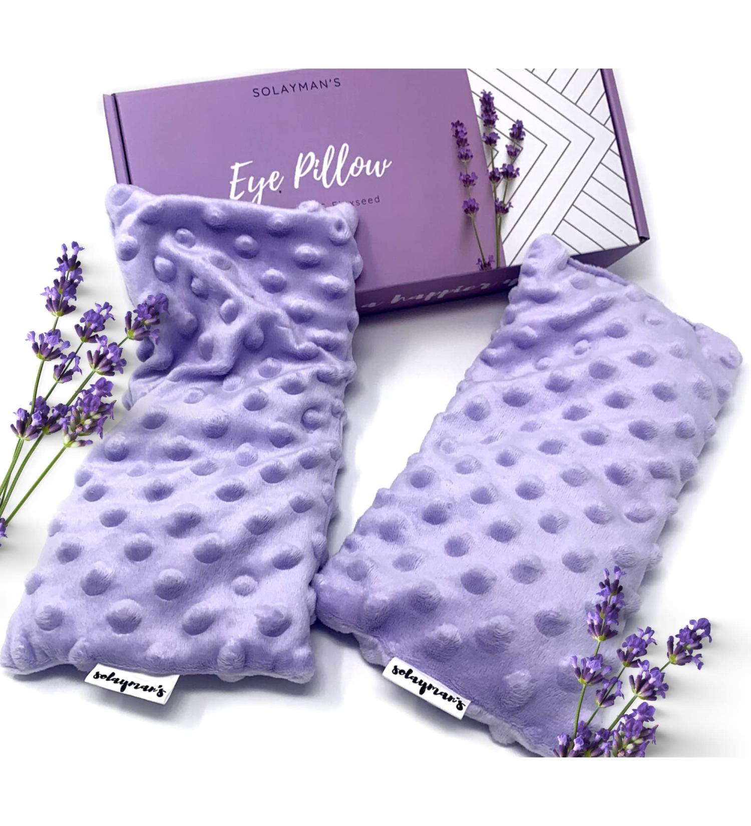 Lavender Eye Pillow: Hot Compress & Weighted Mask for Sleeping, Yoga, & Relaxation - Perfect Birthday Gift for Women - Buy Online on GoSupps.com