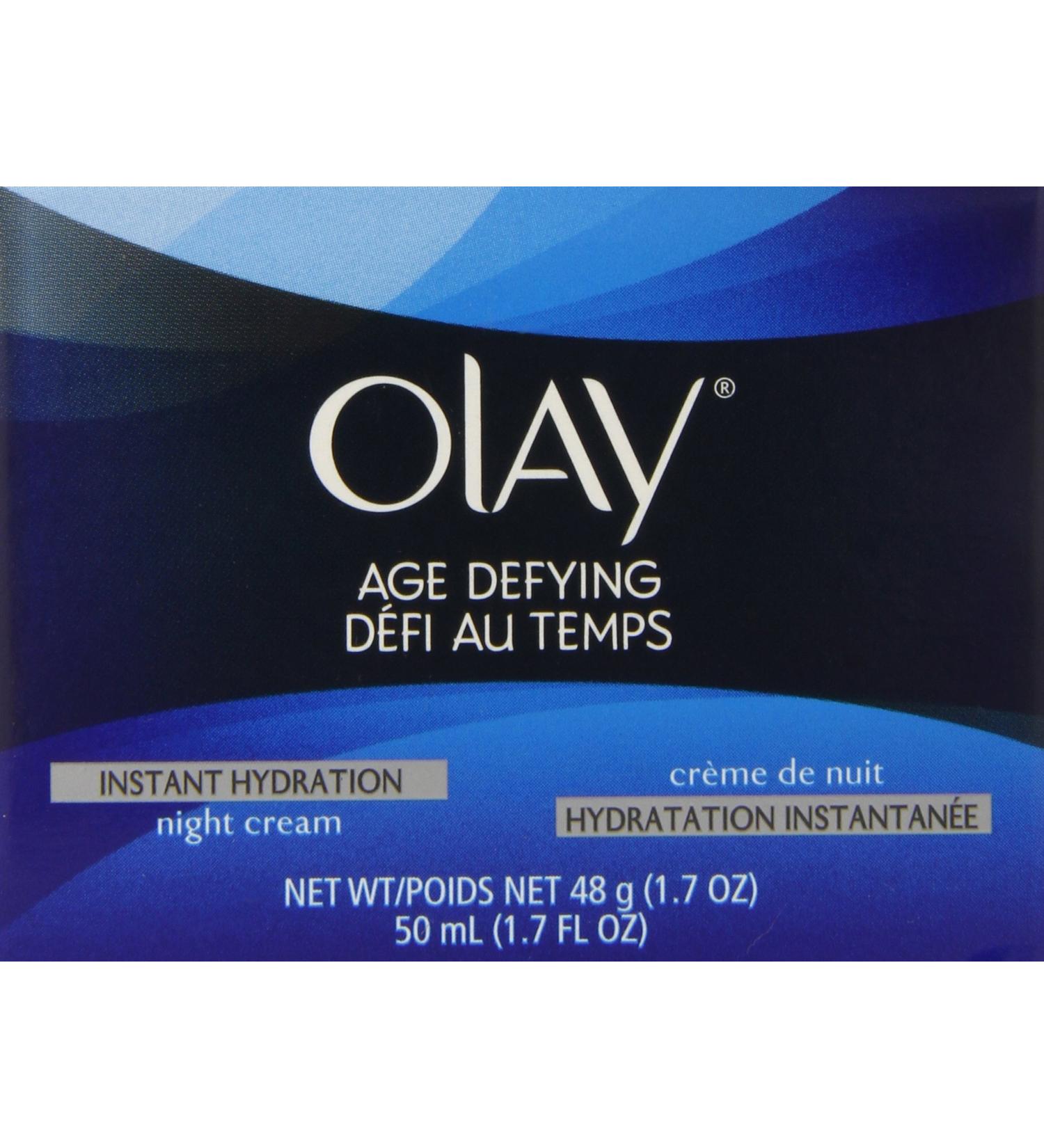 Olay Age Defying Instant Hydration Night Cream 1.7 Oz - Anti-Aging Moisturizer for Youthful Skin | International Shipping Available - Buy Online on GoSupps.com