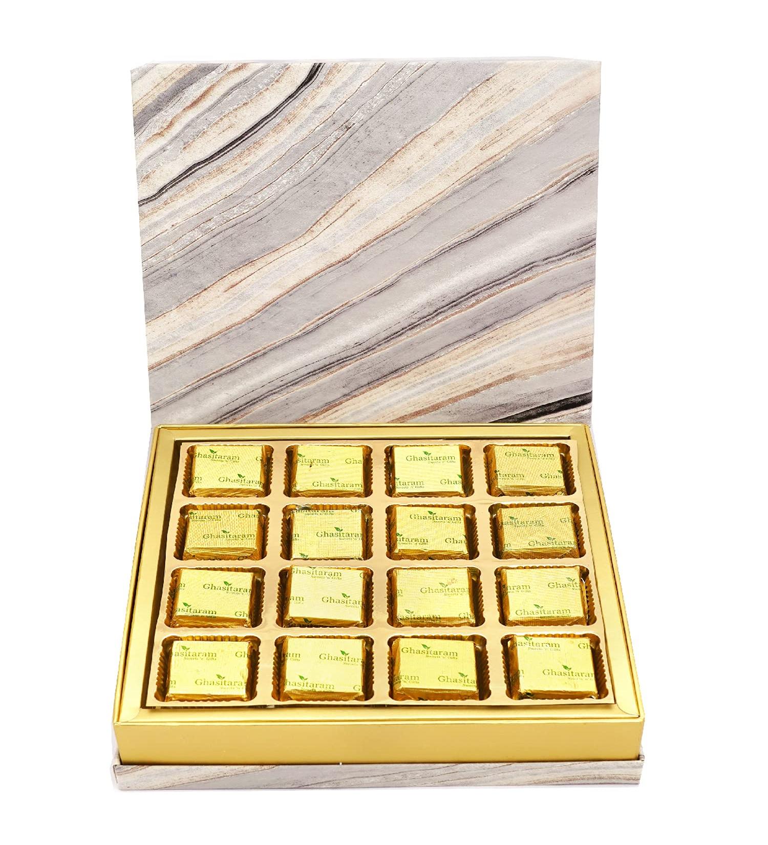 Ghasitaram Gifts Diwali Gifts Marble Box of MEWA Bites - Buy Online on GoSupps.com
