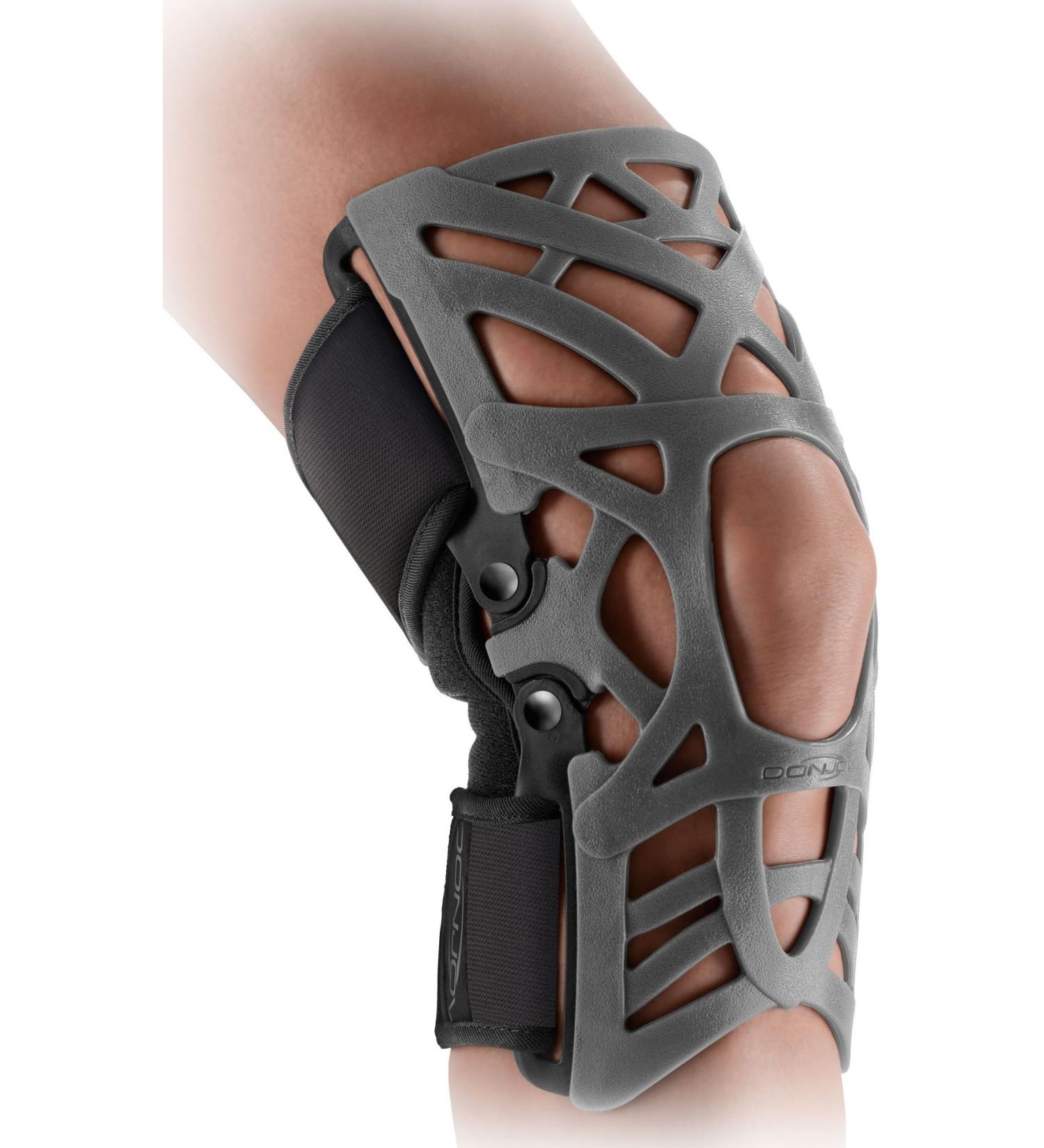 DonJoy Reaction Web Knee Support Brace with Compression Undersleeve - Grey, Medium/Large - Buy Online on GoSupps.com