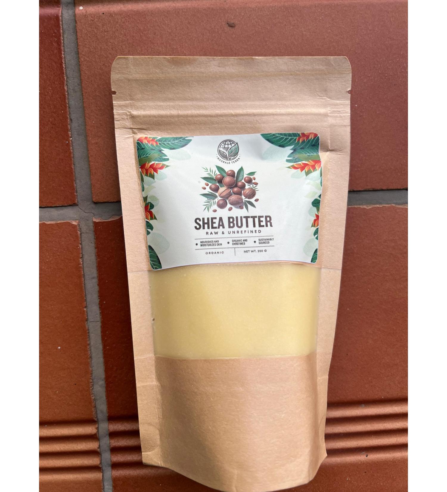 100% Pure Raw & Unrefined Shea Butter by Gemellare Group - Organic Food Grade Eco-Friendly 250g | Cruelty-Free International Shipping - Buy Online on GoSupps.com