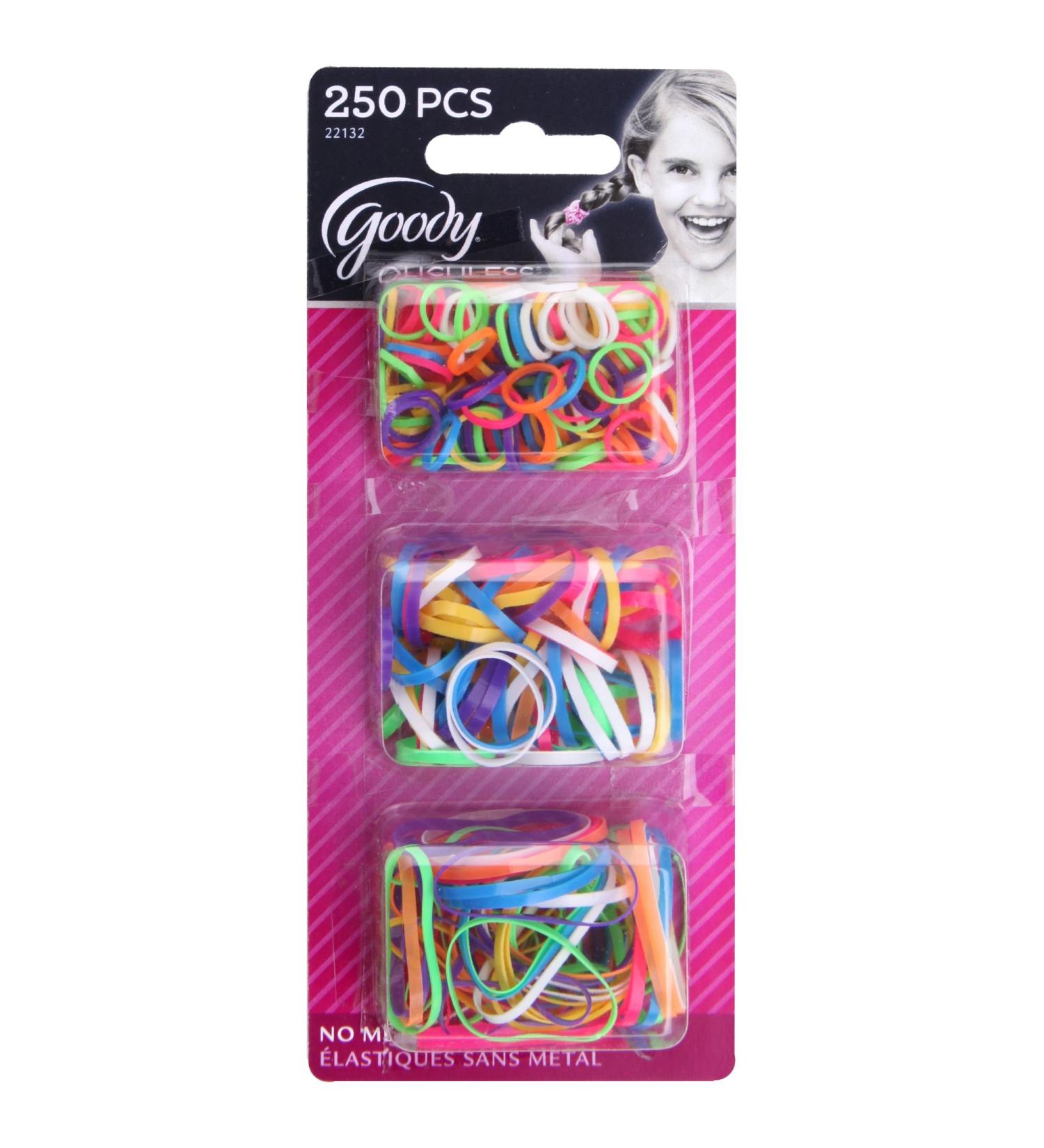 Goody Ouchless Polybands Elastics  Multi Size  250 ct