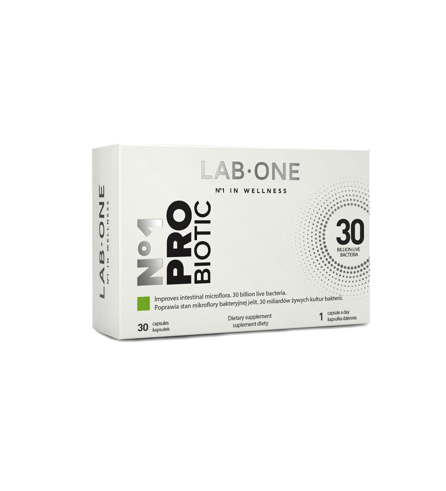 LAB ONE N1 ProBiotic + Prebiotic 30 Capsules - Modern SYNBIOTYK - Buy Online on GoSupps.com