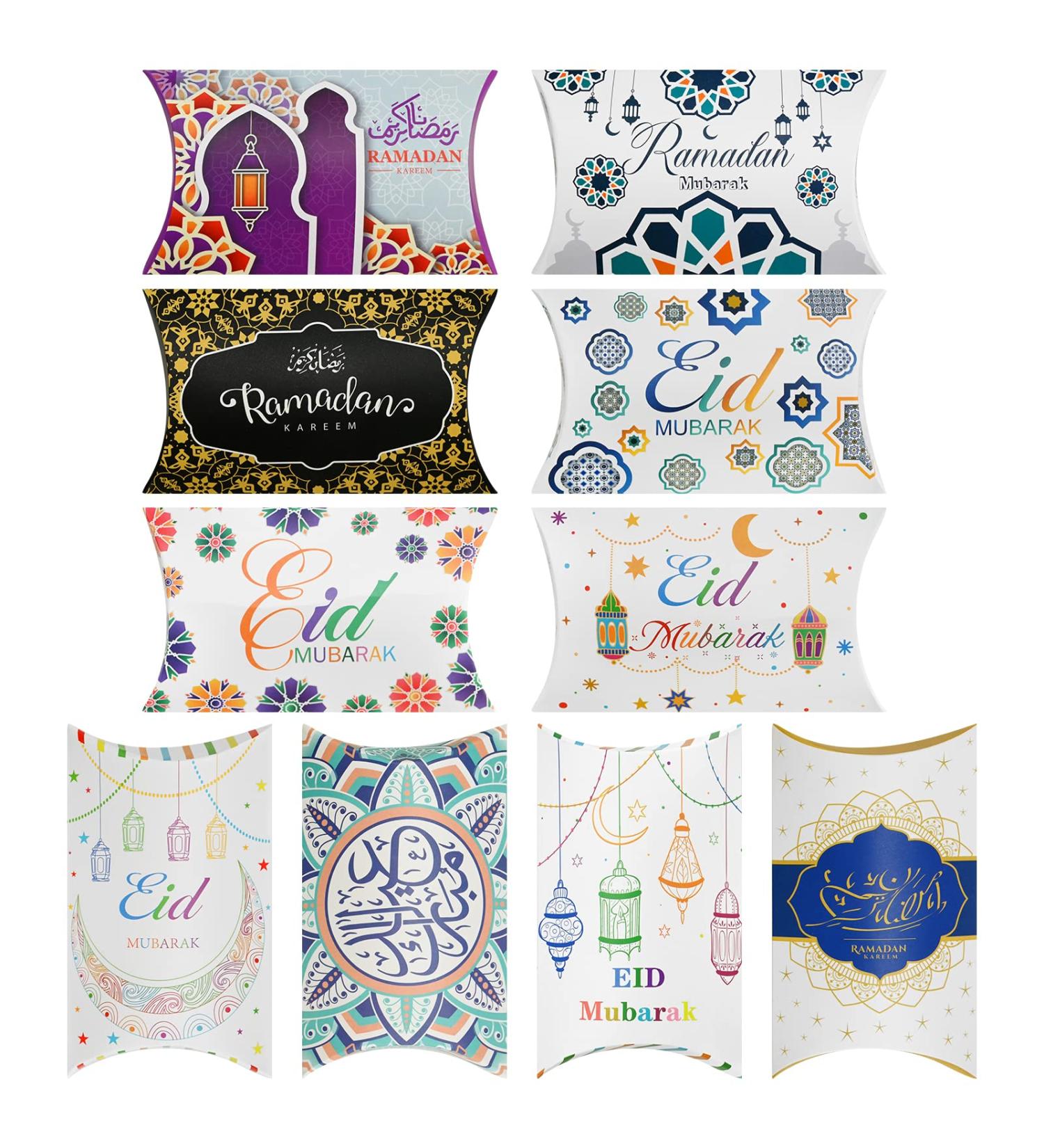 20 Pieces Ramadan Mubarak Gifts Boxes Eid Mubarak Treat Gifts Boxes Muslim Ramadan Mubarak Sweet Candy and Chocolate Box for Ramadan Mubarak Party Decoraions - Buy Online on GoSupps.com