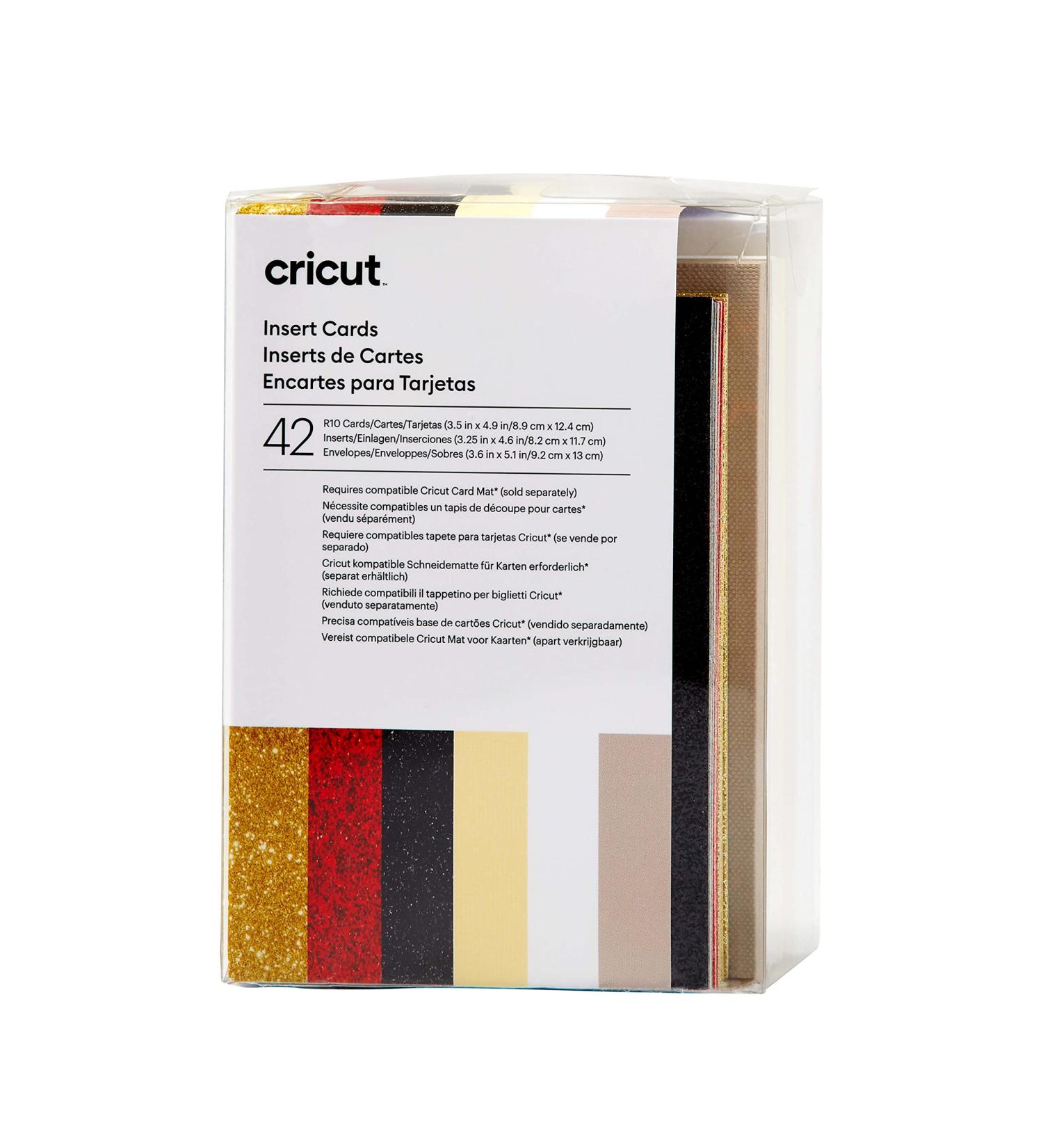 Cricut Insert Cards R10: Create Depth-Filled Birthday, Thank You, and Custom Greeting Cards at Home - Glitz and Glam Sampler (42 ct) - Compatible with Cricut Joy/Maker/Explore Machines - Buy Online on GoSupps.com
