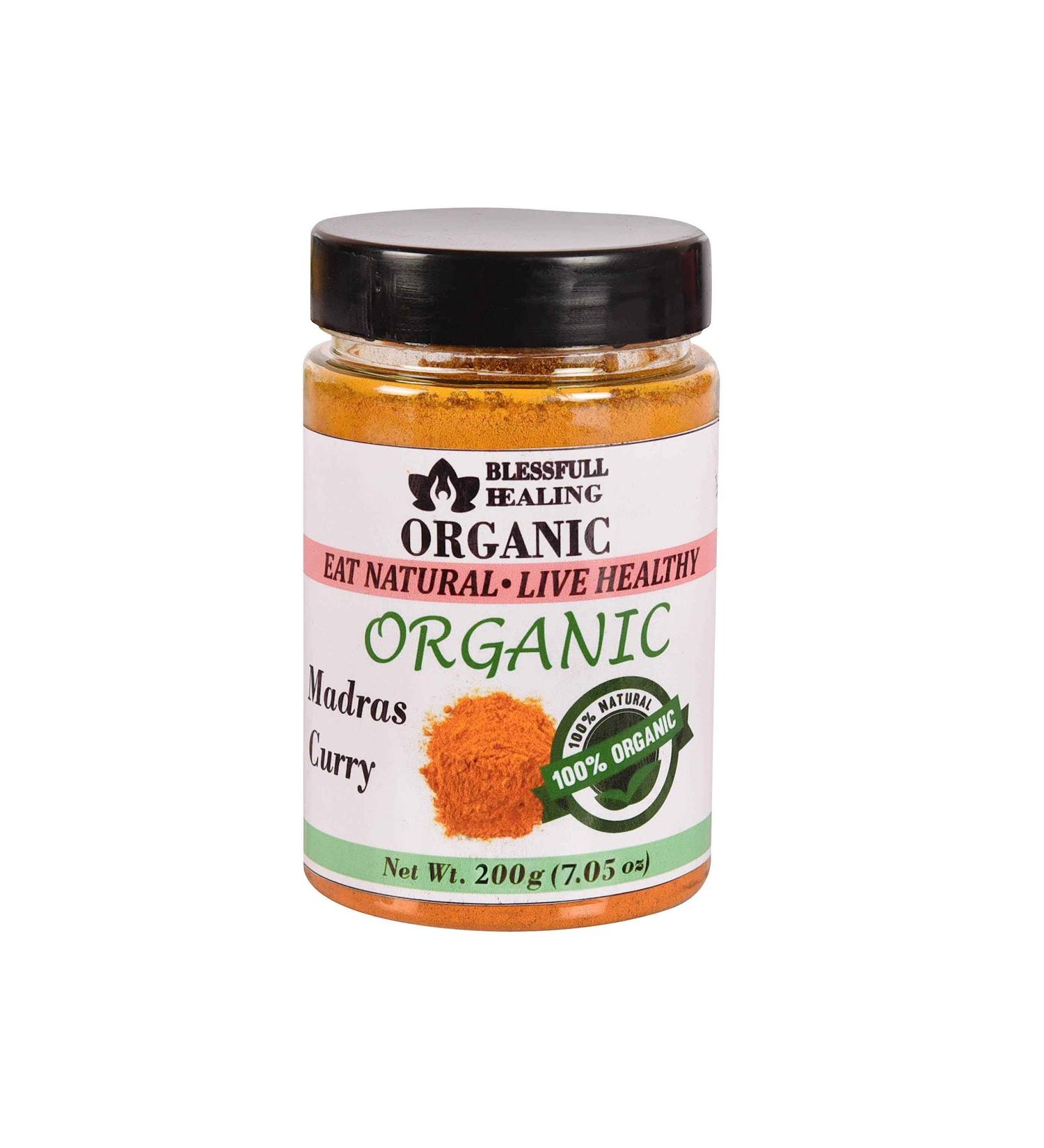 Blessfull Healing Organic Madras Curry 200 Gram Airtight Container (Packing May Vary) 200 Gram 7.05 oz - Buy Online on GoSupps.com