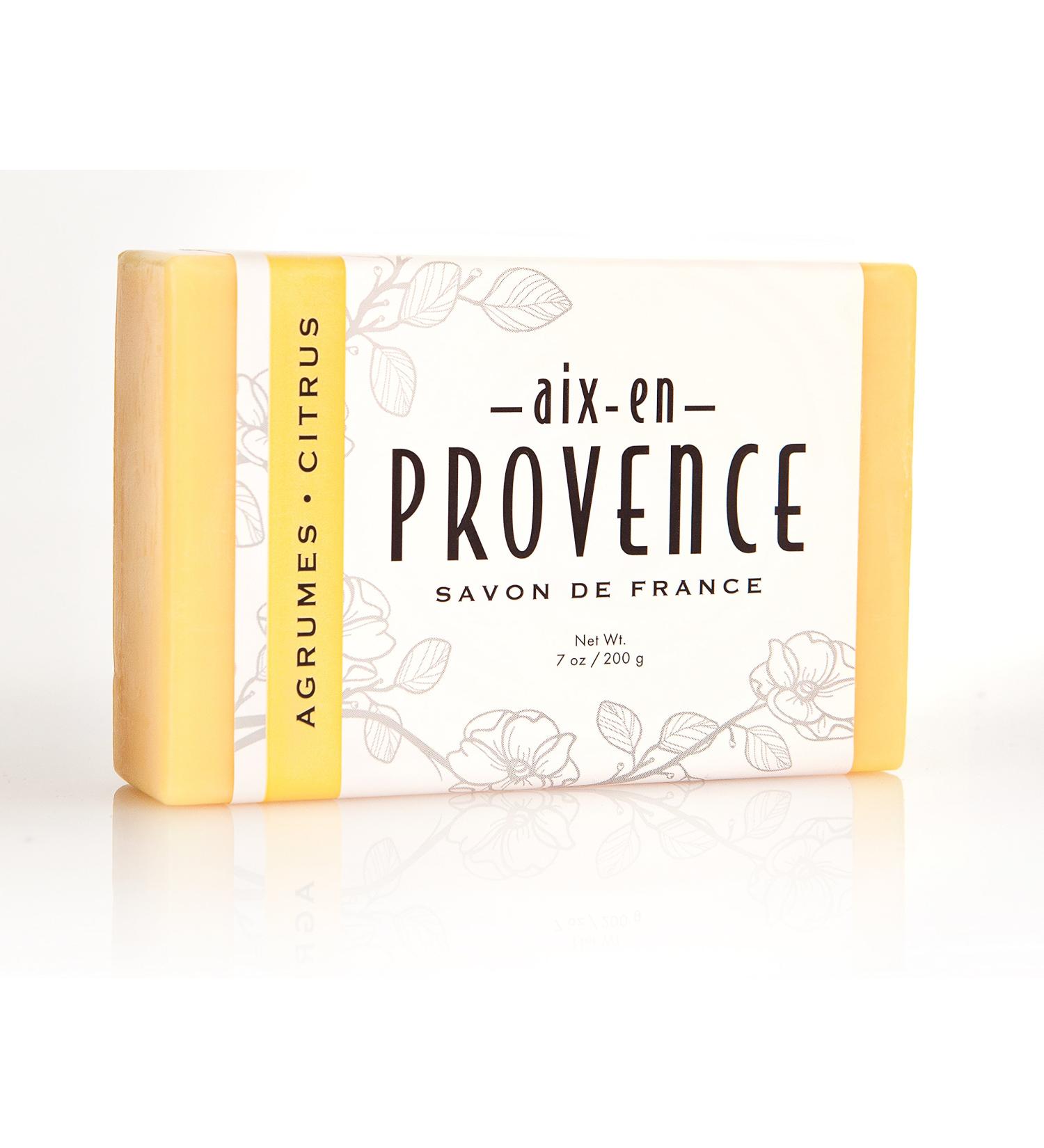 Aix en Provence Citrus Shea Butter French Soap Bar 200g | Triple Milled Artisanal Soap (5029) - Buy Online on GoSupps.com