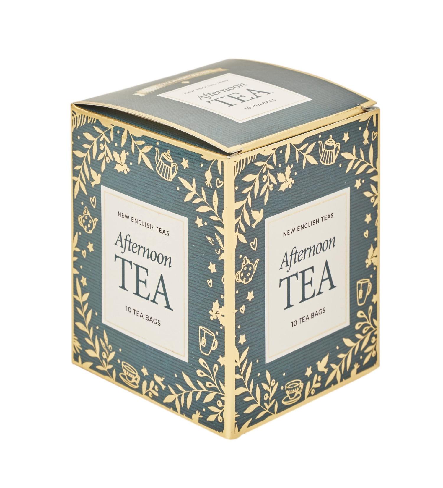 New English Teas Green Christmas Teabag Carton with 10 English Afternoon Teabags - Buy Online on GoSupps.com