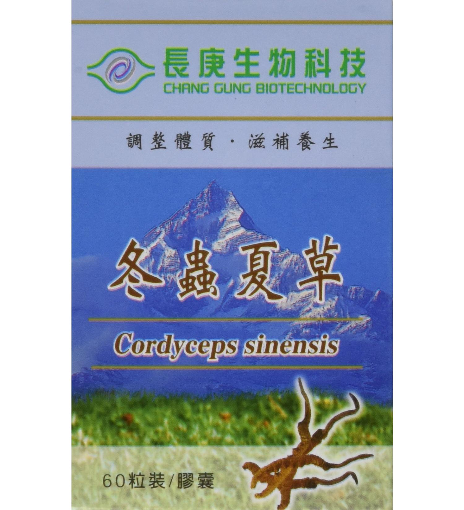 Cordyceps Sinensis Capsules - SGS Certified cGMP Certified Guaranteed Authentic 99.6% rDNA Proven Genuine - 60 Capsules per Bottle 350mg per Capsule - Made in Taiwan - Buy Online on GoSupps.com