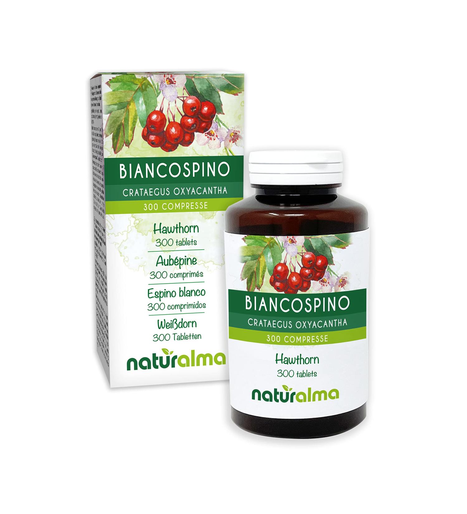 Hawthorn Flowers and Leaves 150g - 300 Tablets | Natural Vegan Food Supplement - Buy Online on GoSupps.com