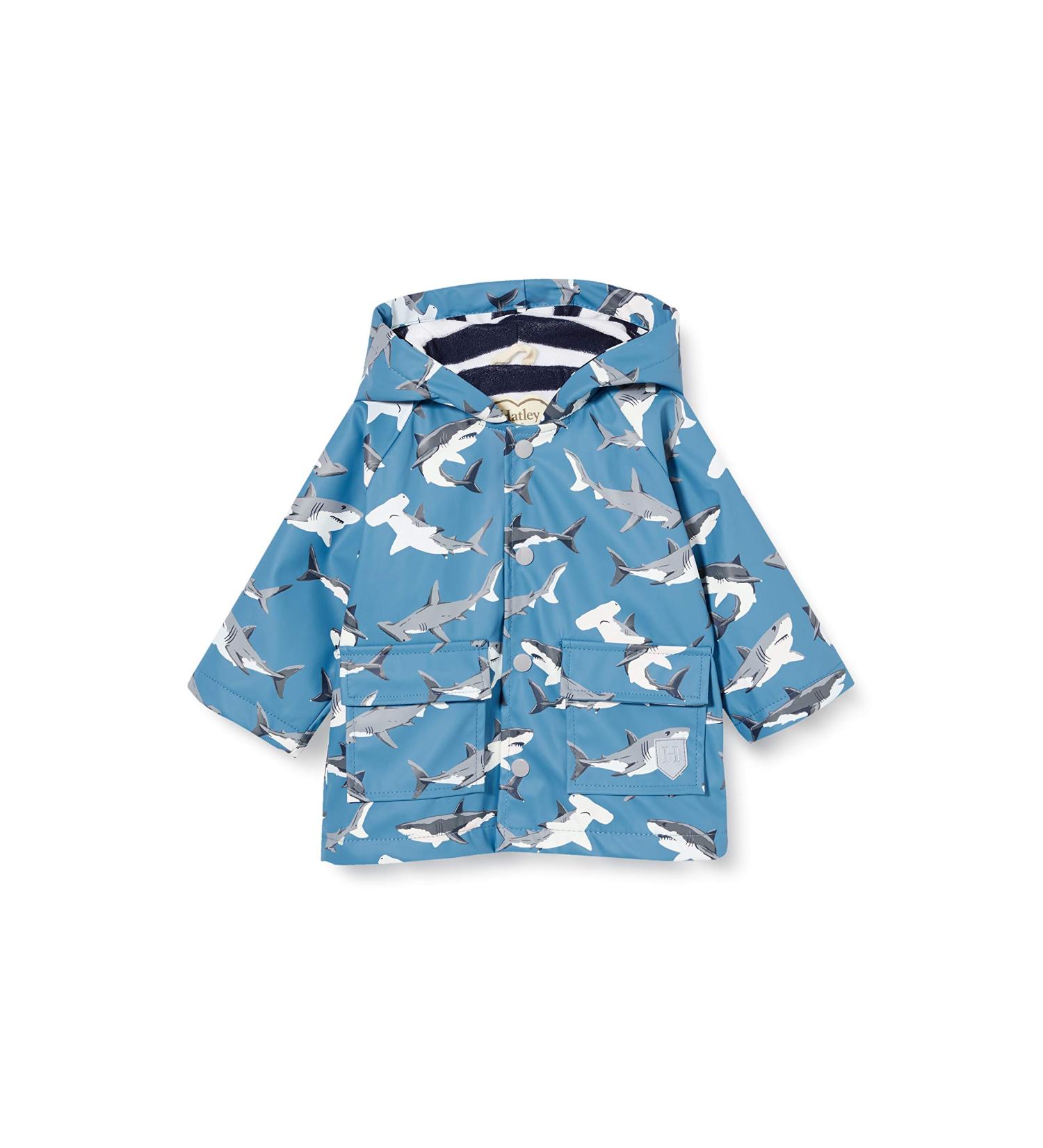 Hatley Girls' Deep-Sea Sharks Raincoat - 18 Months | Waterproof & Stylish - Buy Online on GoSupps.com