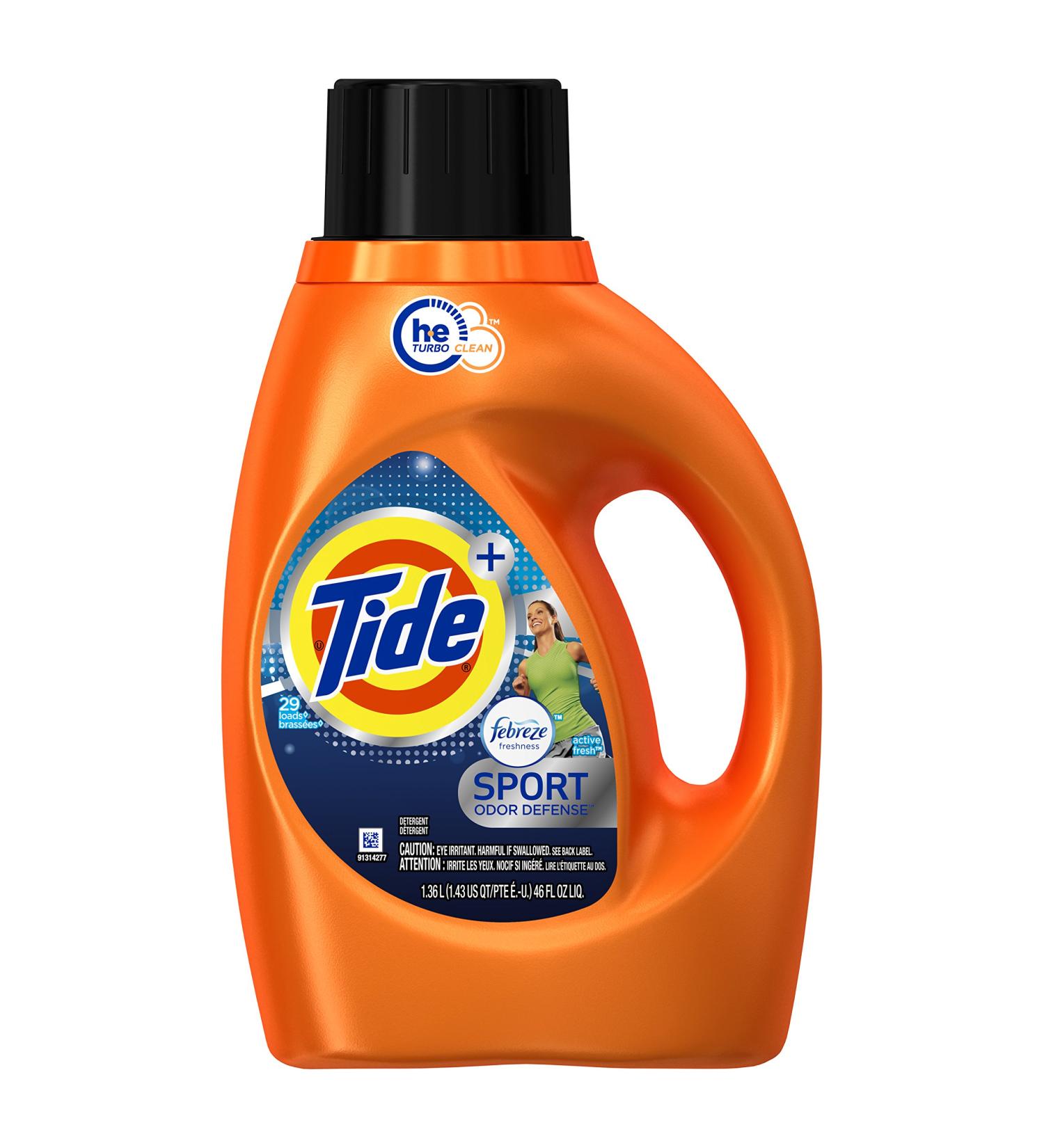 Tide Plus Febreze Freshness Sport Liquid Laundry Detergent 46 oz - High Efficiency Active Fresh - Buy Online & Ship Worldwide - Buy Online on GoSupps.com