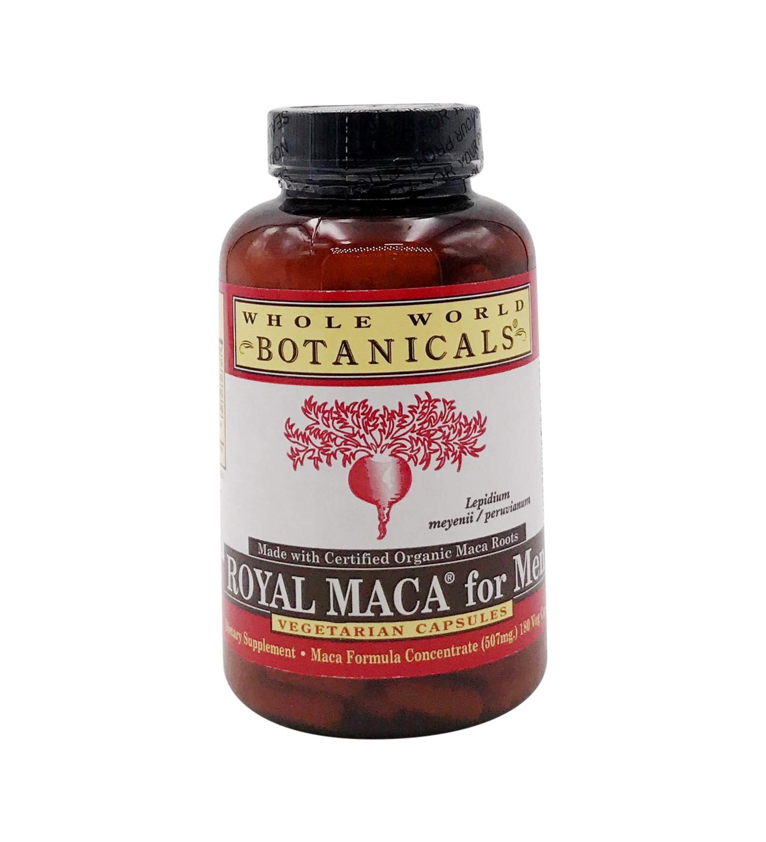 Royal Maca for Men - Gelatinized 500mg - 180 Vegetarian Capsules | Whole World Botanicals - Buy Online on GoSupps.com