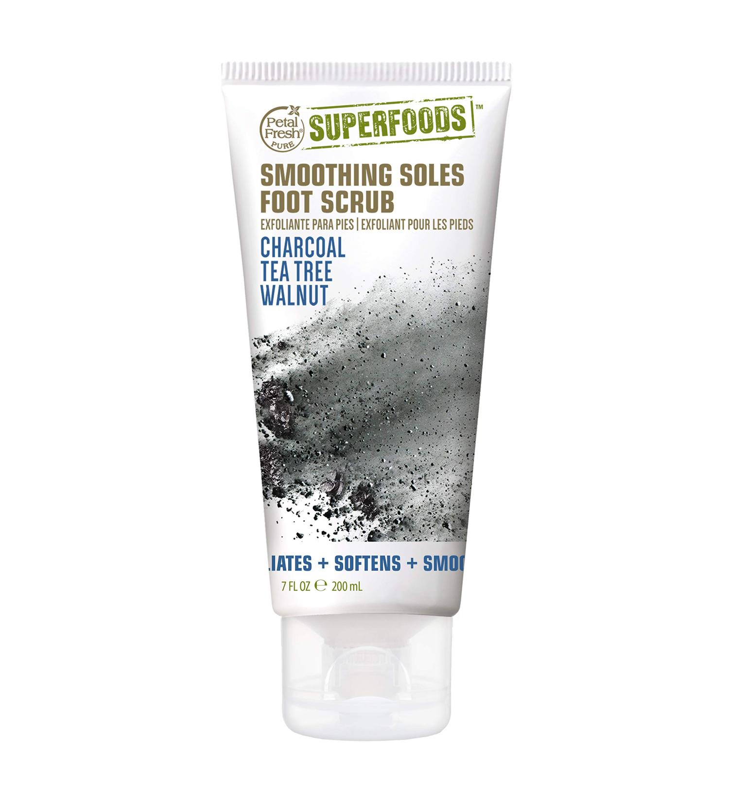 Petal Fresh Smoothing Soles Foot Scrub â€“ Charcoal Tea Tree Walnut 7 fl oz | Exfoliating & Revitalizing - Buy Online on GoSupps.com