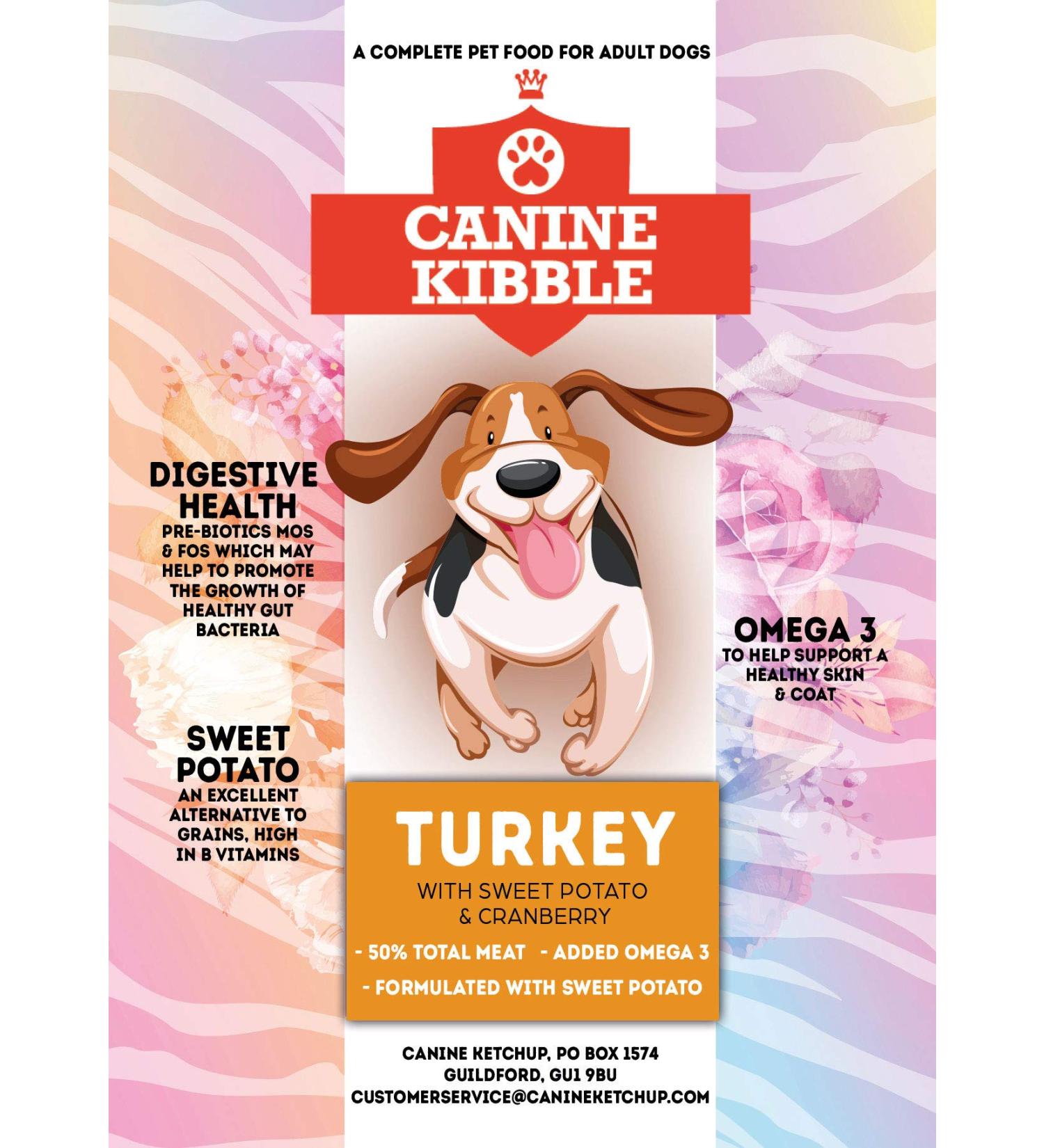 Adult dog food - Turkey, sweet potatoes and cranberries - 12 kg