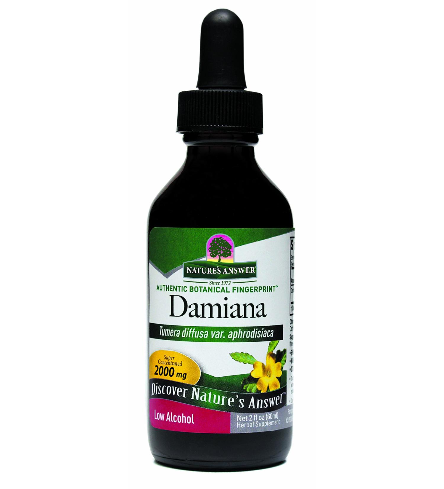 Natures Answer Damiana Leaf Low Alcohol 2 oz