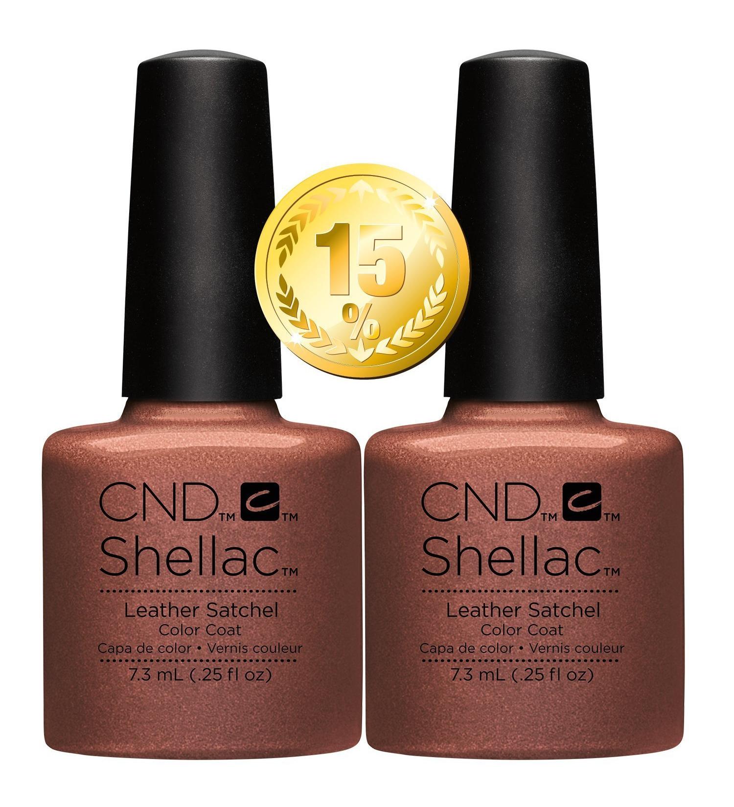 CND Shellac UV/LED Power Polish Leather 7.3 ml 2 pieces Leather Satchel