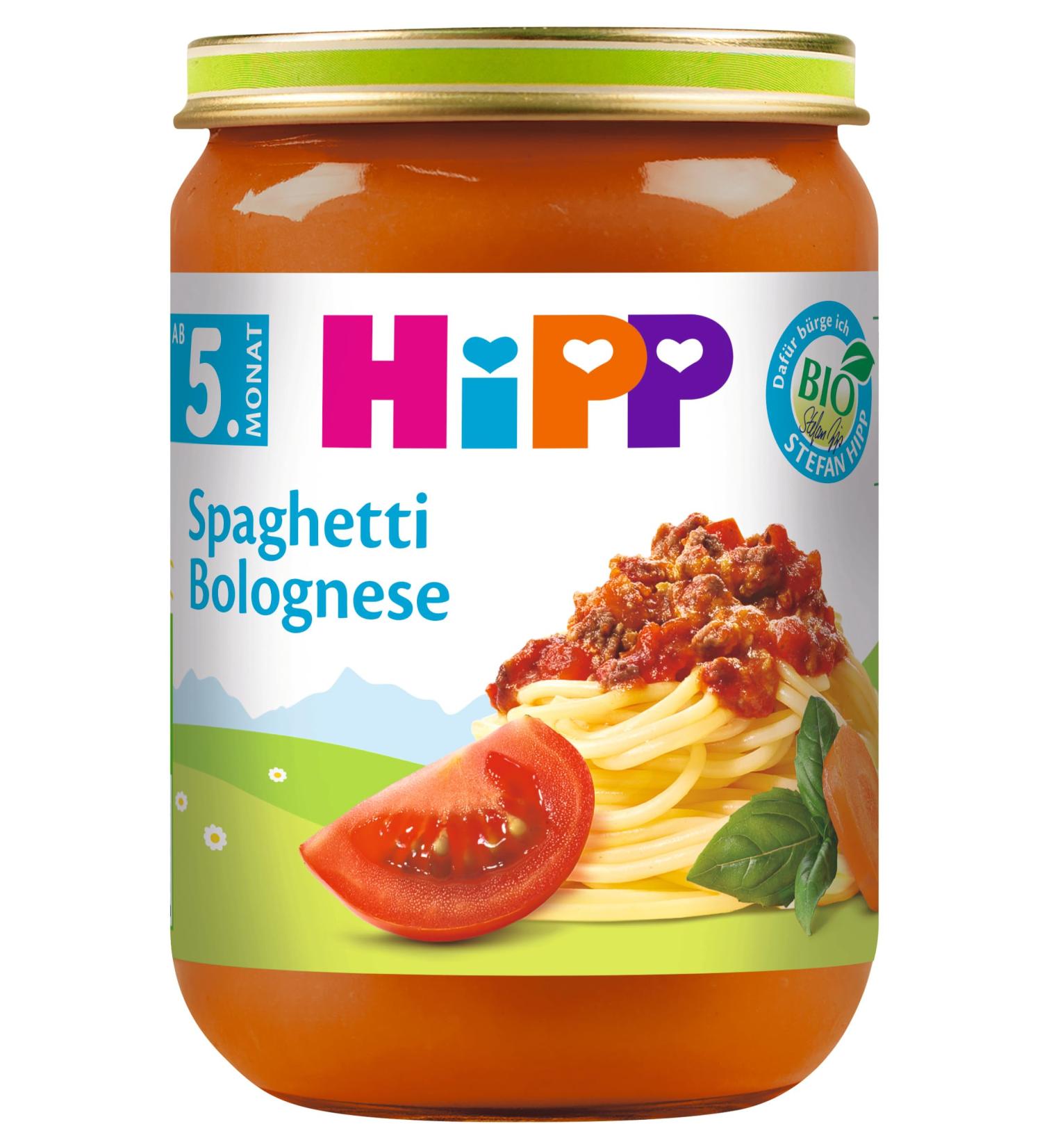 HiPP Menus from 5th / from 6th month H 6230 Spagh. Bolognese 190g 190g Spagh. Bolognese