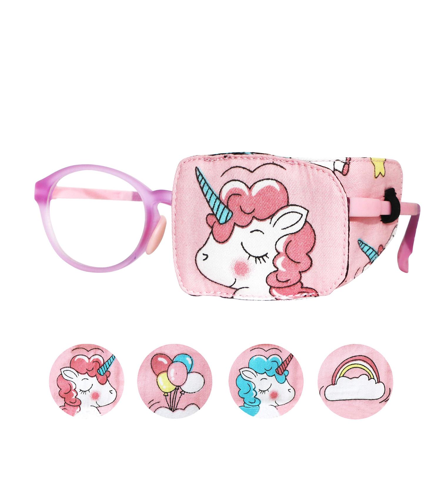 Buy Cotton & Silk Left Eye Eye Patch for Kids - Pink Hair Unicorn Design | Comfortable & Stylish Eye Covering - Buy Online on GoSupps.com