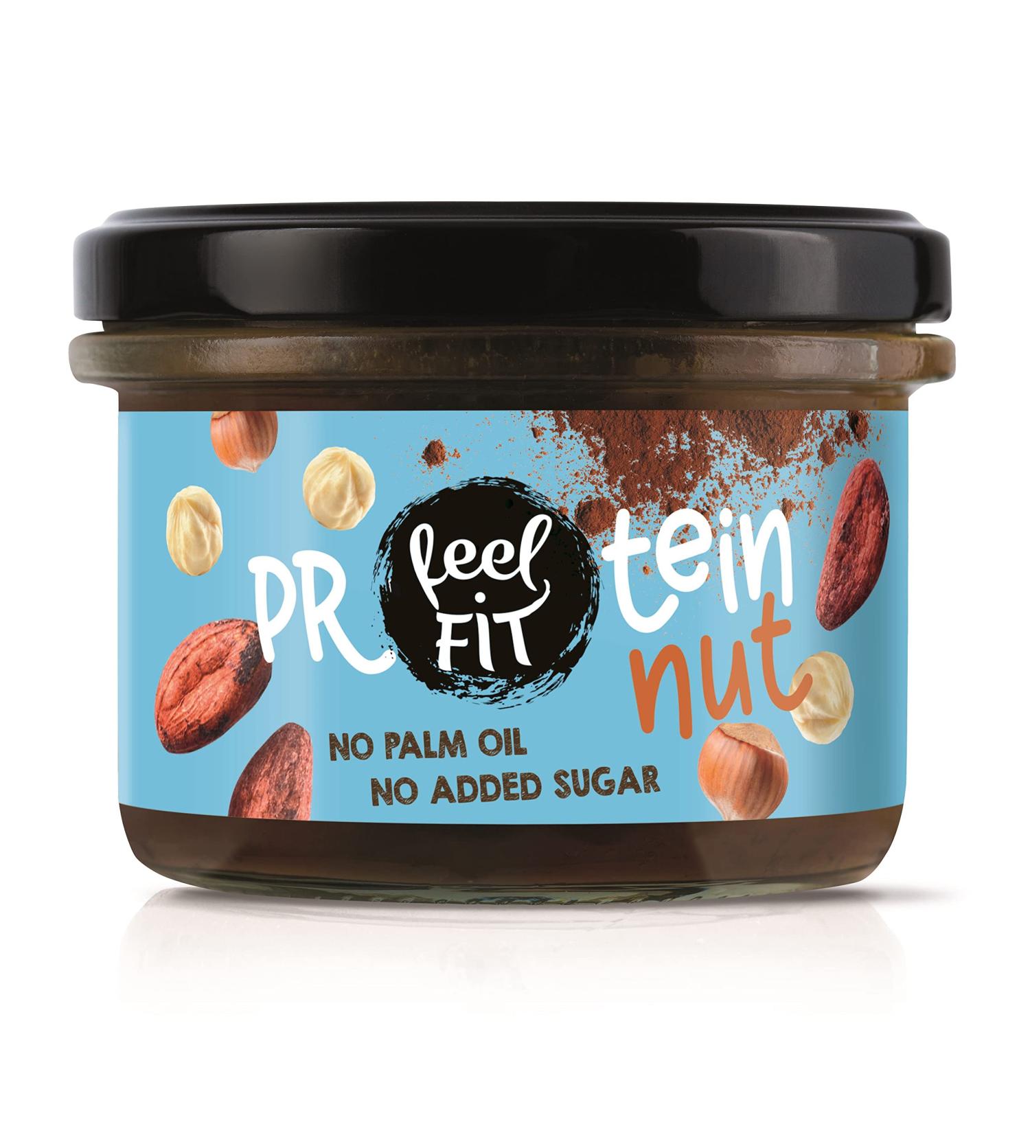 Feel Fit Protein Groove Cocoa Hazelnut Spread - 19% Protein No Added Sugar Palm Oil Free Smooth Consistency (6 x 200g) - Buy Online on GoSupps.com