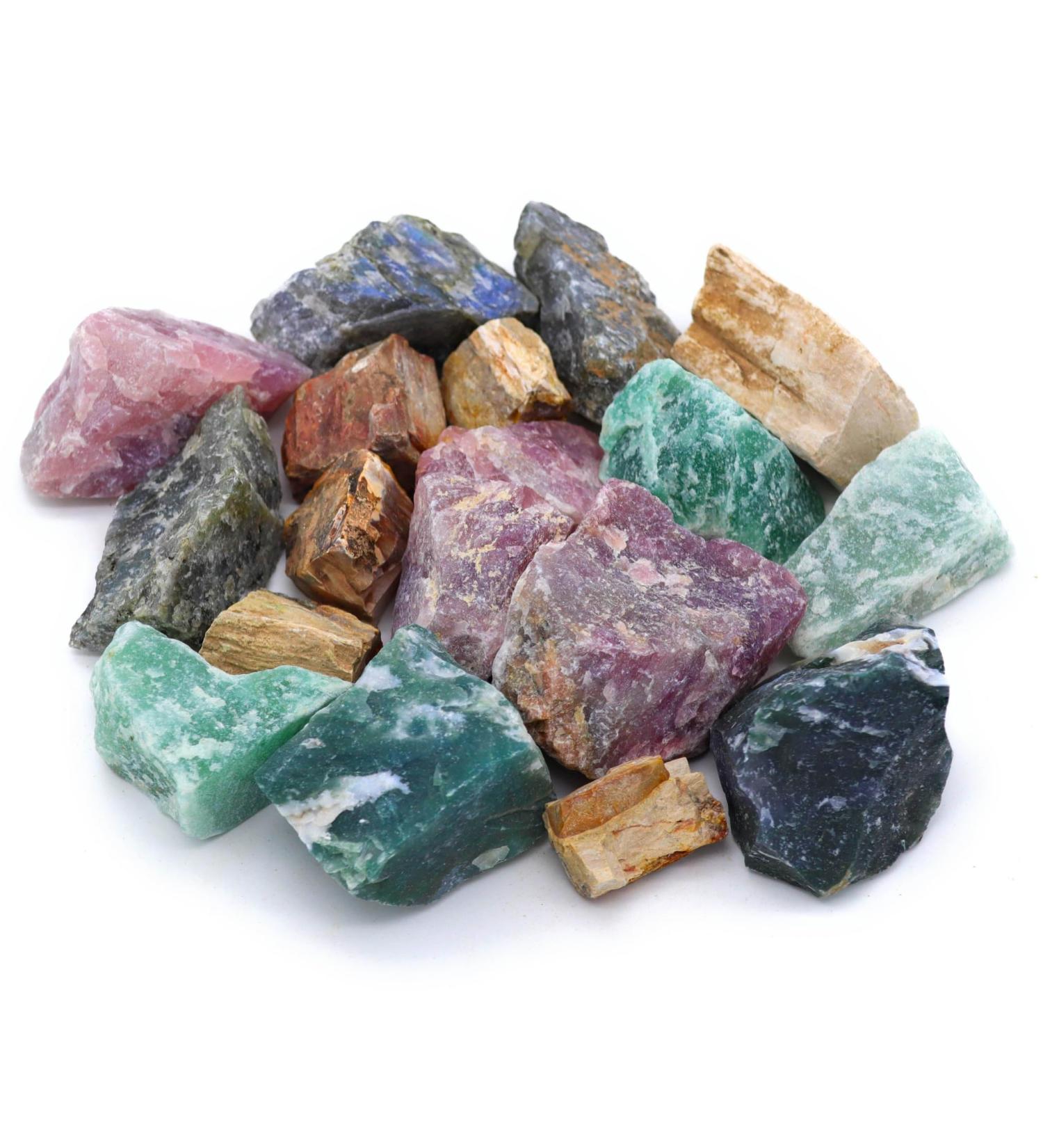 Lavisa Premium Healing Stones & Gemstones Set | Natural Mineral Stones for Water Treatment & Home Decoration | 100% Pure Crystal Mix (Forest Mixture) - Buy Online on GoSupps.com