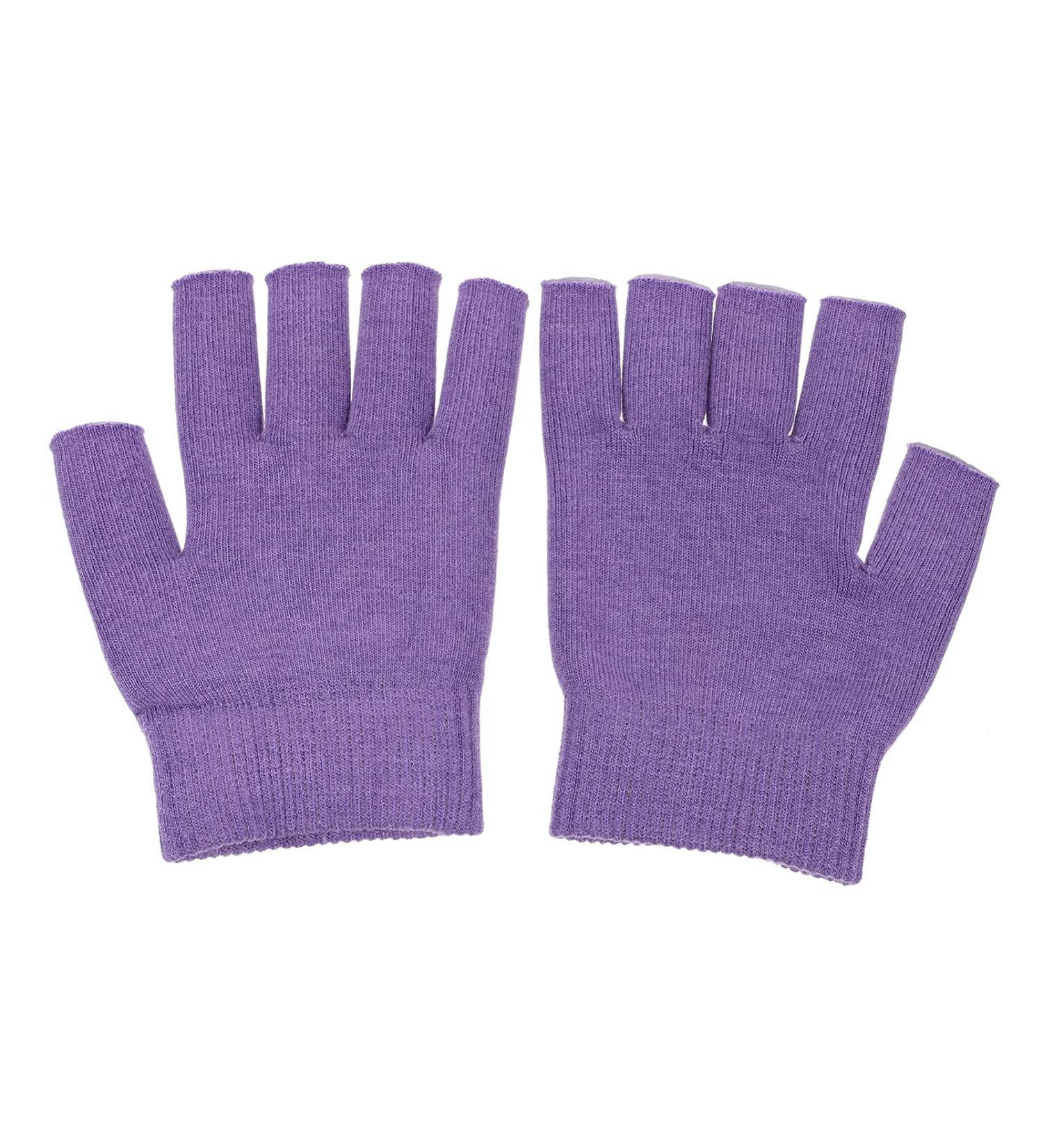 Lurrose Ladies Mittens Fingerless Moisturizing Gloves for Women Moisturizing Gloves Day Night Instantly Repair Eczema Cotton Gloves Dry Hands for Dry Rough and Cracked Hands Womens Mittens Purple - Buy Online on GoSupps.com