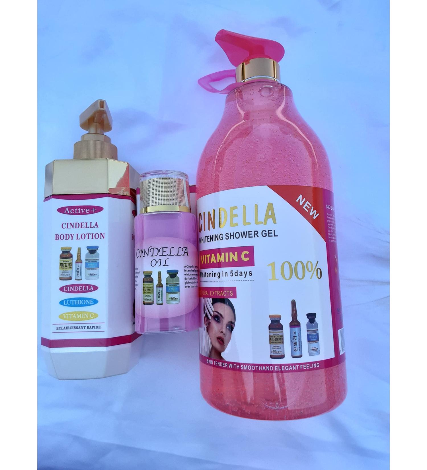 OBBBeaut Cindella Active Body Lotion + 500 ml Cindella Oil 120 ml Shower Gel 1900 ml - Buy Online on GoSupps.com