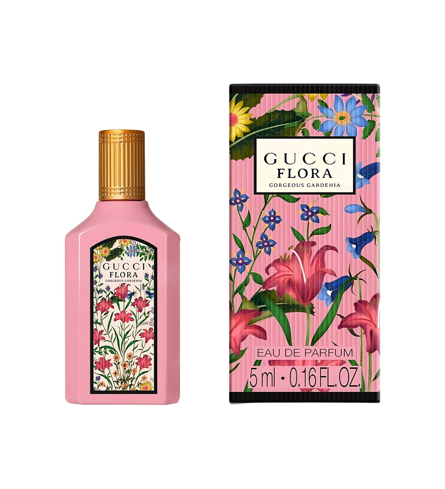 Gucci Flora Gorgeous Gardenia Perfume for Women EDP Mini Splash Top 0.16 Fl Oz Flora Gorgeous Gardenia 0.16 Fl Oz (Pack of 1) - Buy Online on GoSupps.com