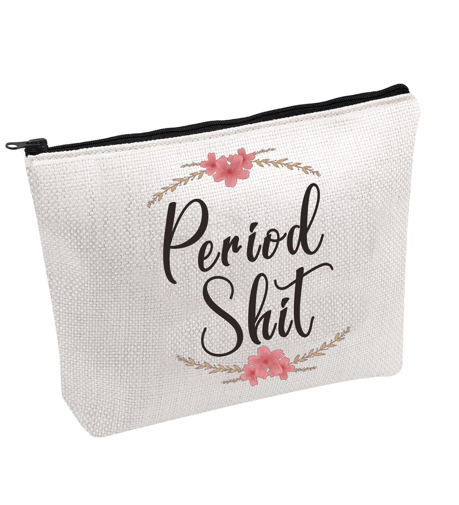 Period Shit Bag - Tampon Pouch Sanitary Holder for Women - Ideal Gift for Best Friend - Buy Online on GoSupps.com