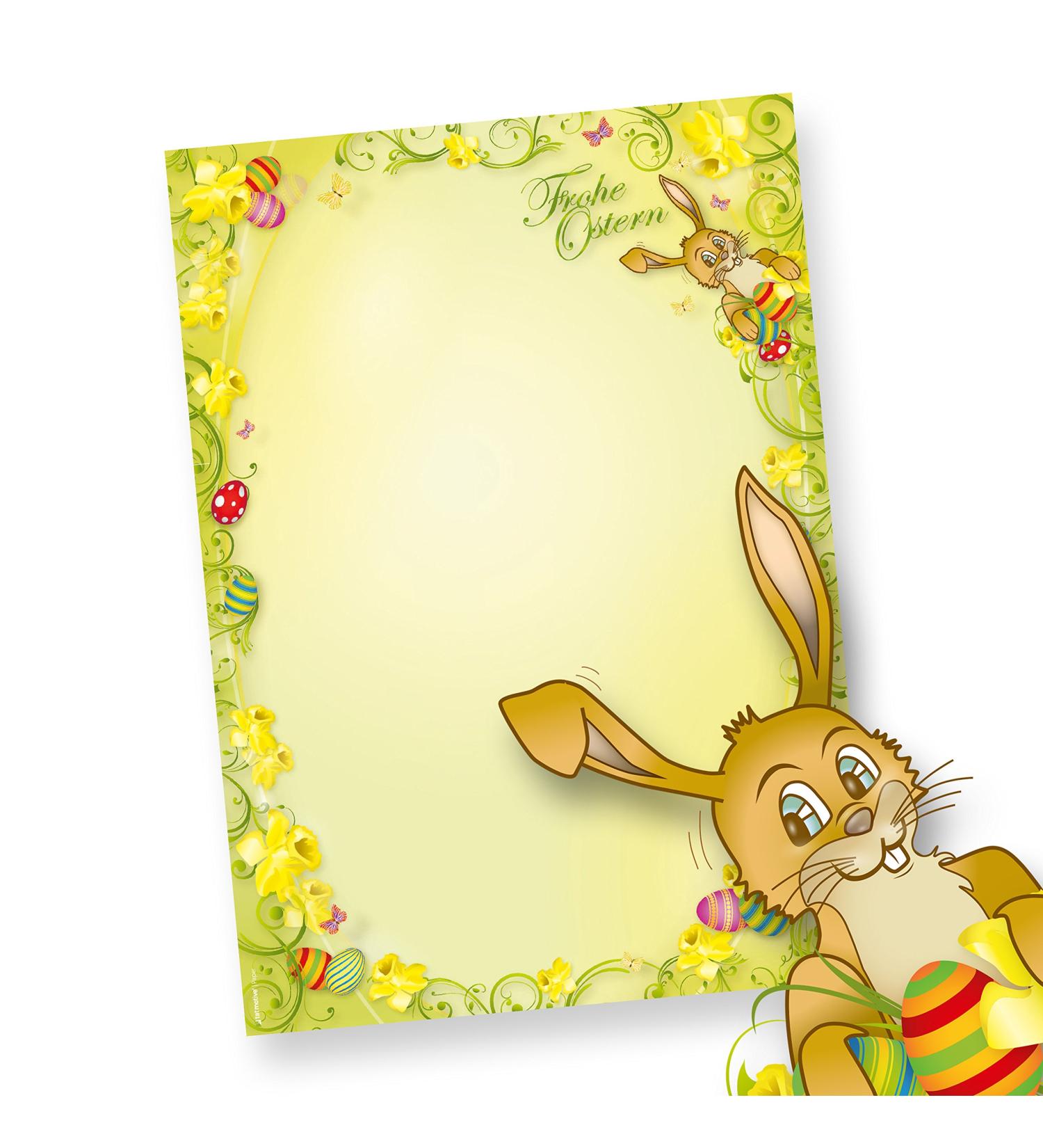Buy Easter Stationery with Rabbit - 250 Pieces DIN A4 - International Shipping Available - Buy Online on GoSupps.com