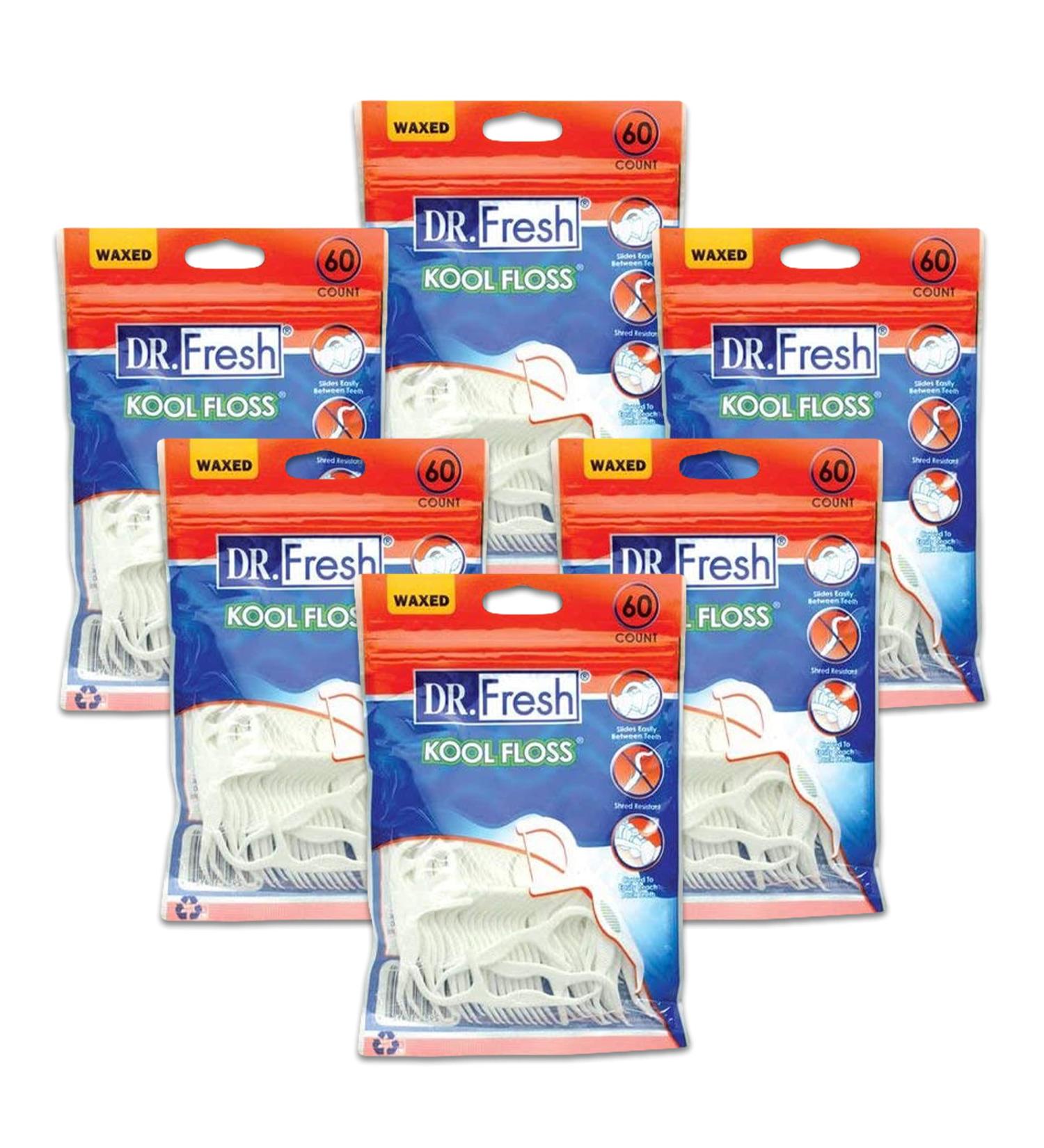Dr. Fresh Velocity Kool Dental Floss 60 pieces