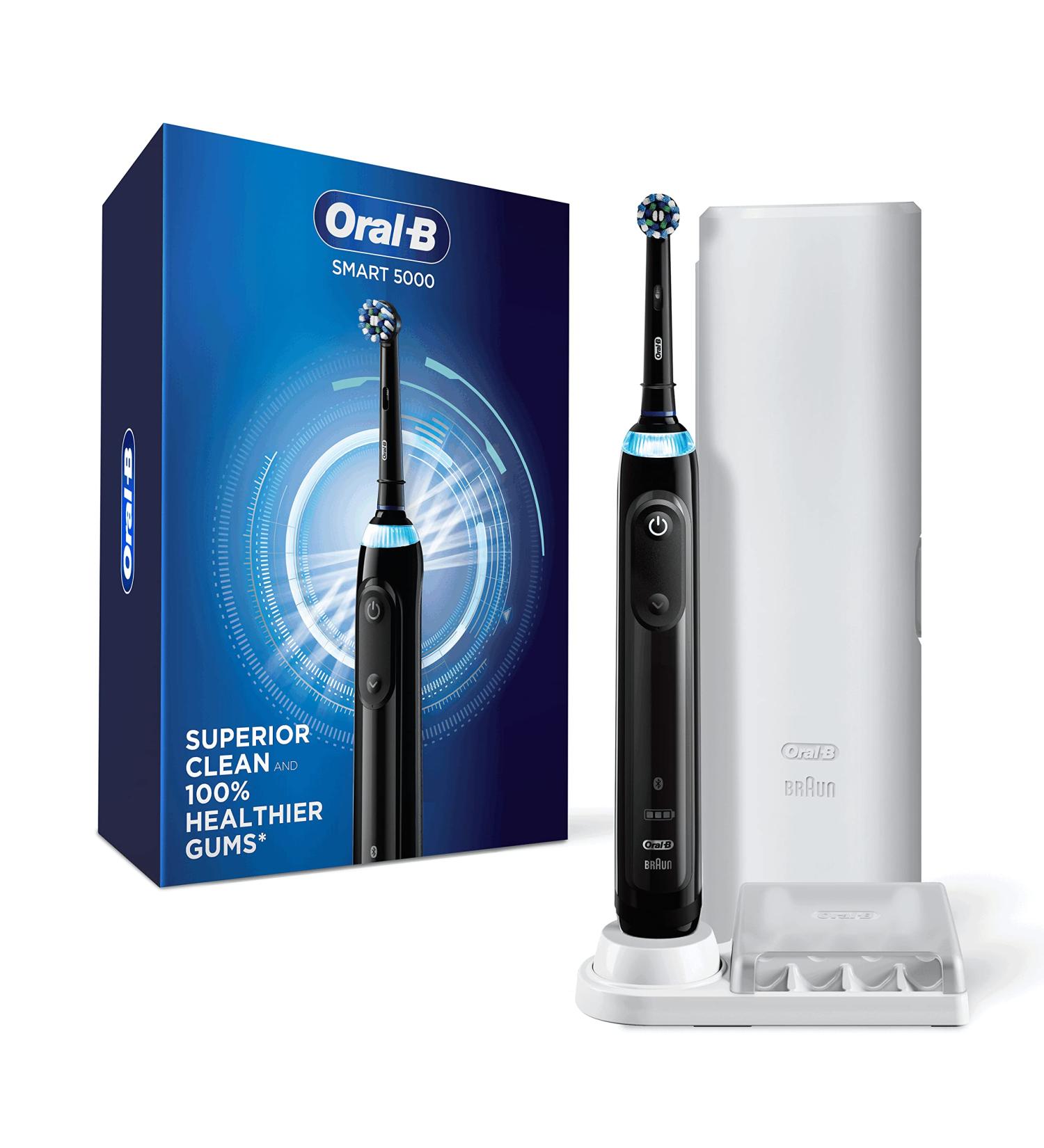 Oral-B Pro 5000 Smartseries Electric Toothbrush - Bluetooth Connectivity | Black Edition - Buy Online on GoSupps.com