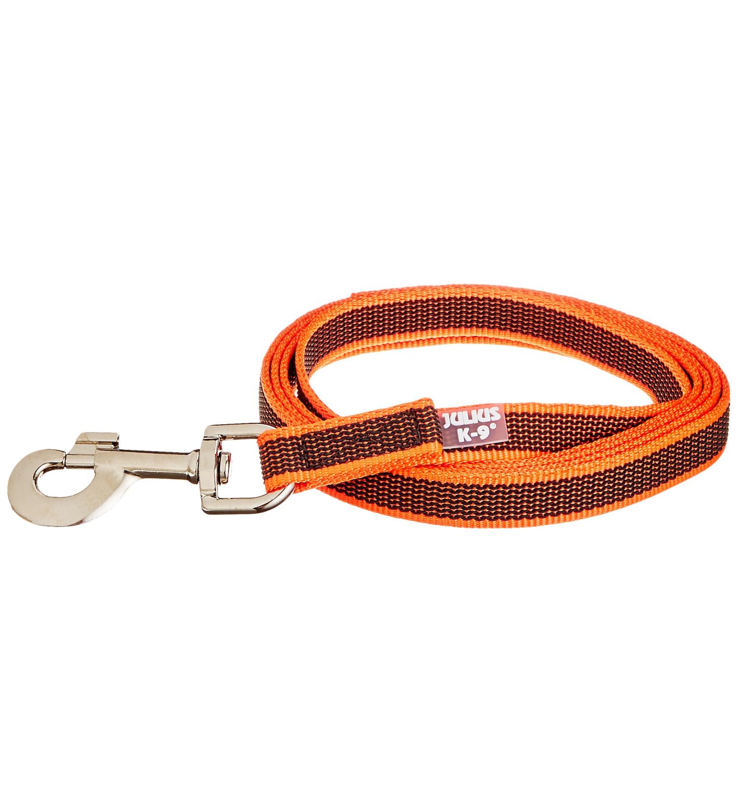 IDC Color & Gray Rubberized Leash - 20mm x 2m Without Loop | Durable Stylish Orange-Gray Dog Leash for International Shipping - Buy Online on GoSupps.com