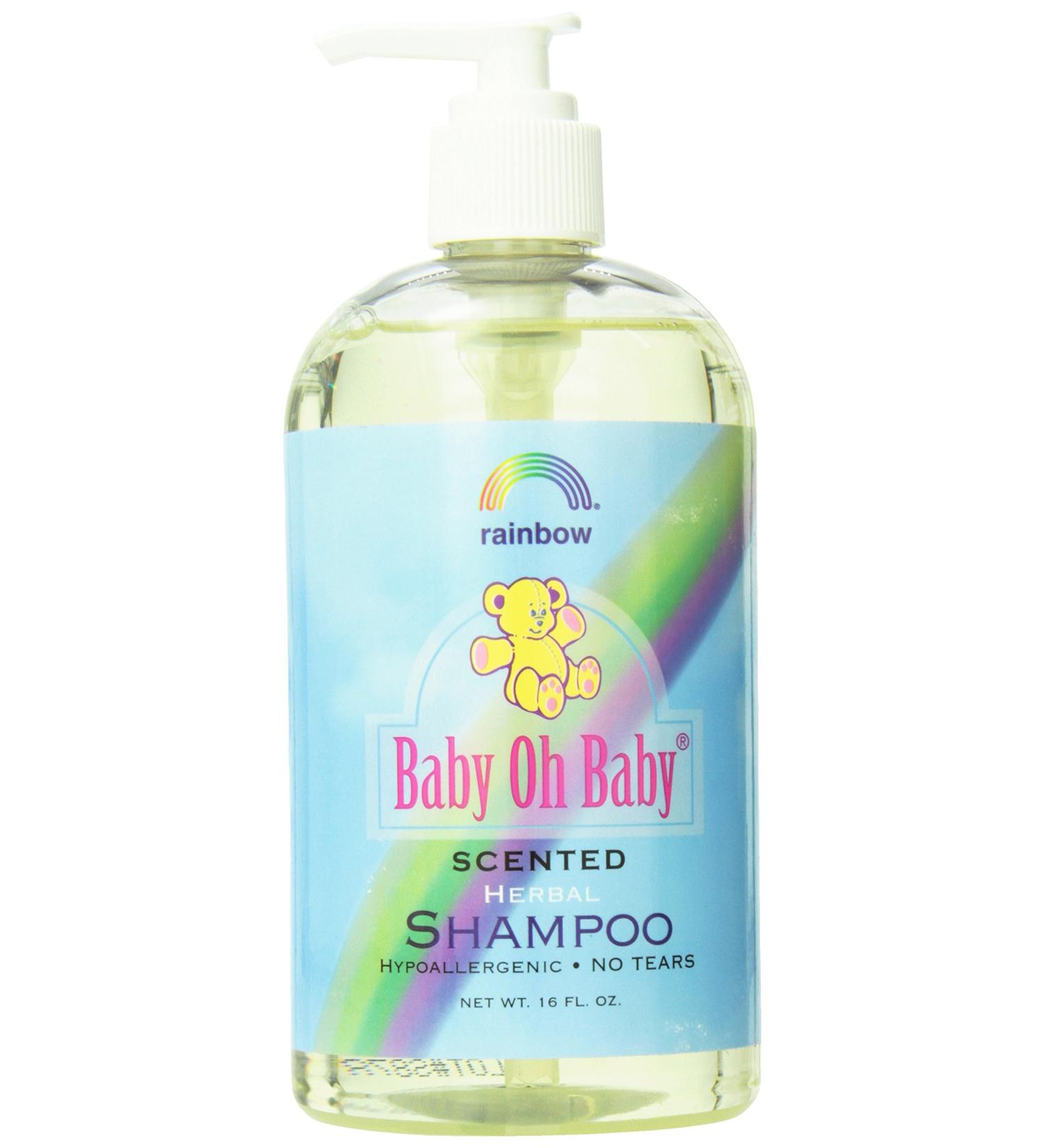 Rainbow Research Baby Oh Baby Herbal Shampoo - Scented 16 fl oz for Gentle Baby Care - Buy Online on GoSupps.com