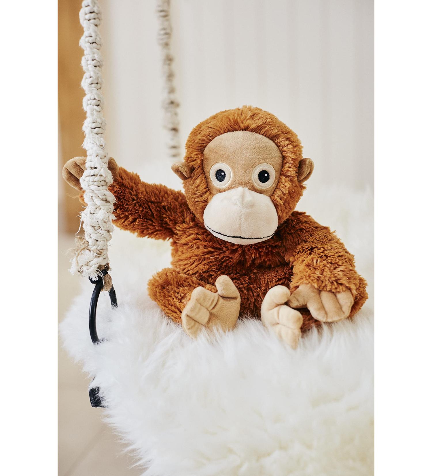 Warmies 13'' Fully Heatable Scented Cuddly Toy - Orangutan Brown with French Lavender | Medium Size - Buy Online on GoSupps.com
