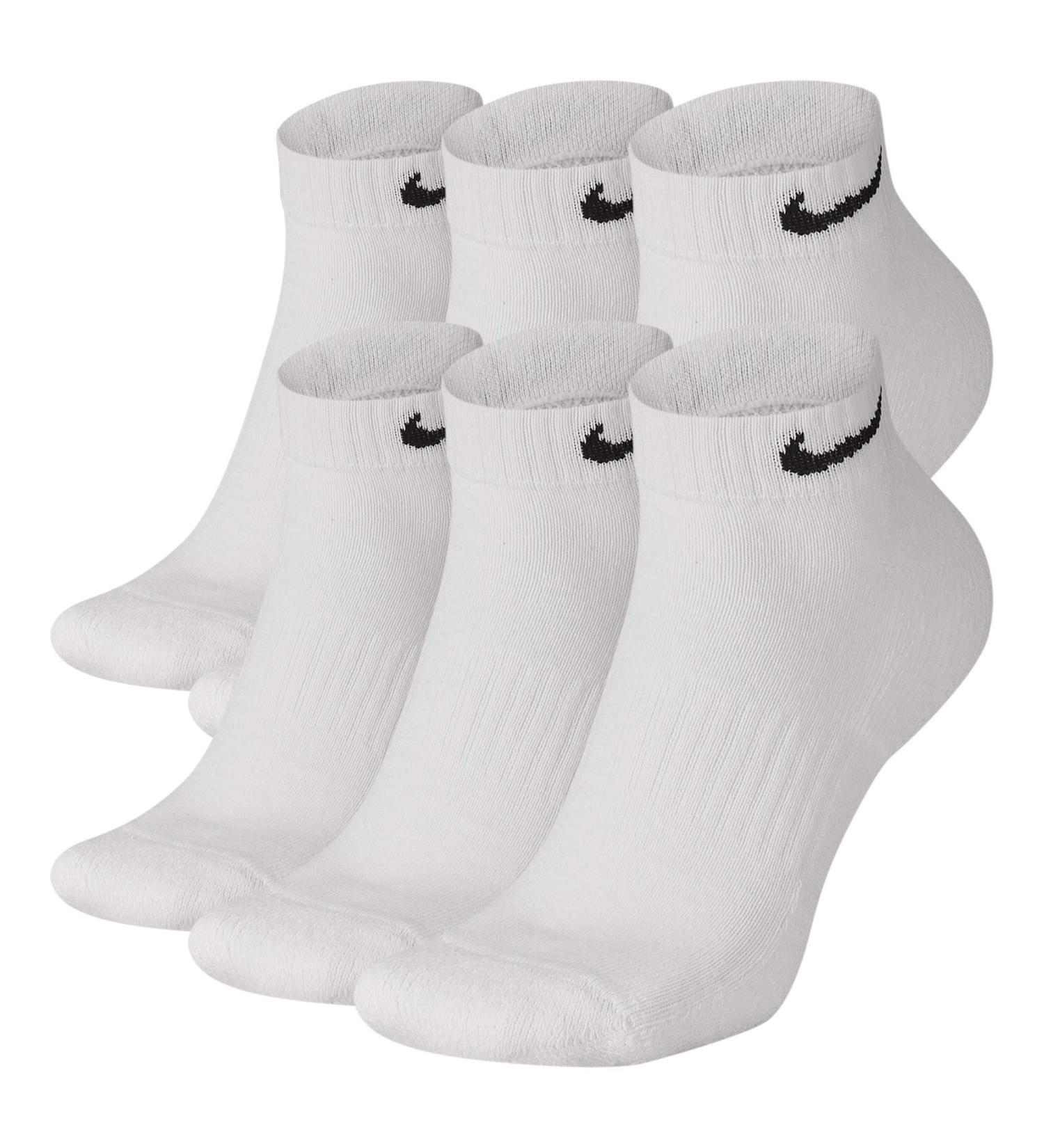 Nike Everyday Cushion Low Training Socks - White/Black (Large) | High Performance Comfort - Buy Online on GoSupps.com