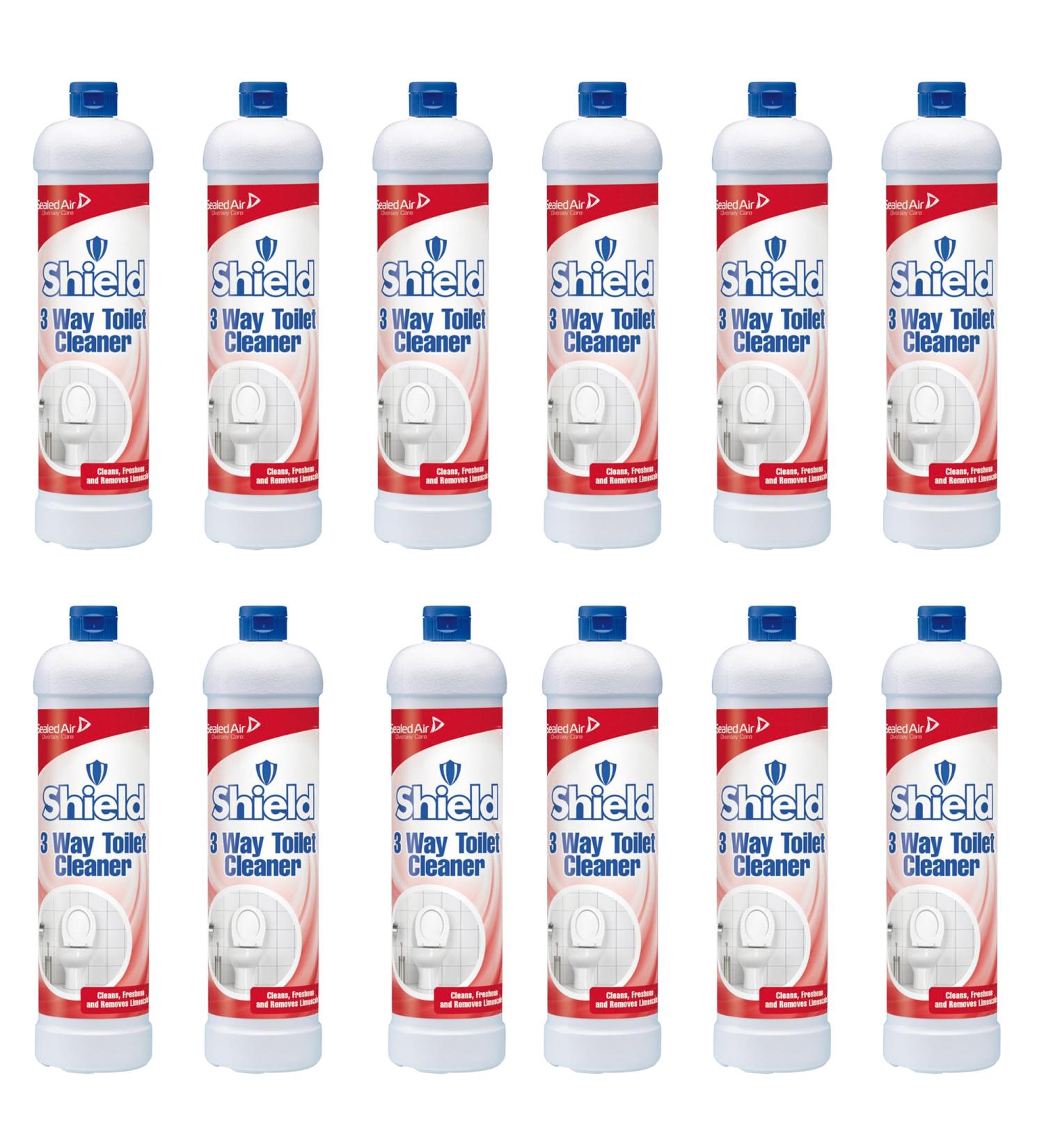 Shield 3 Way Toilet Cleaner 12 x 1 Litre